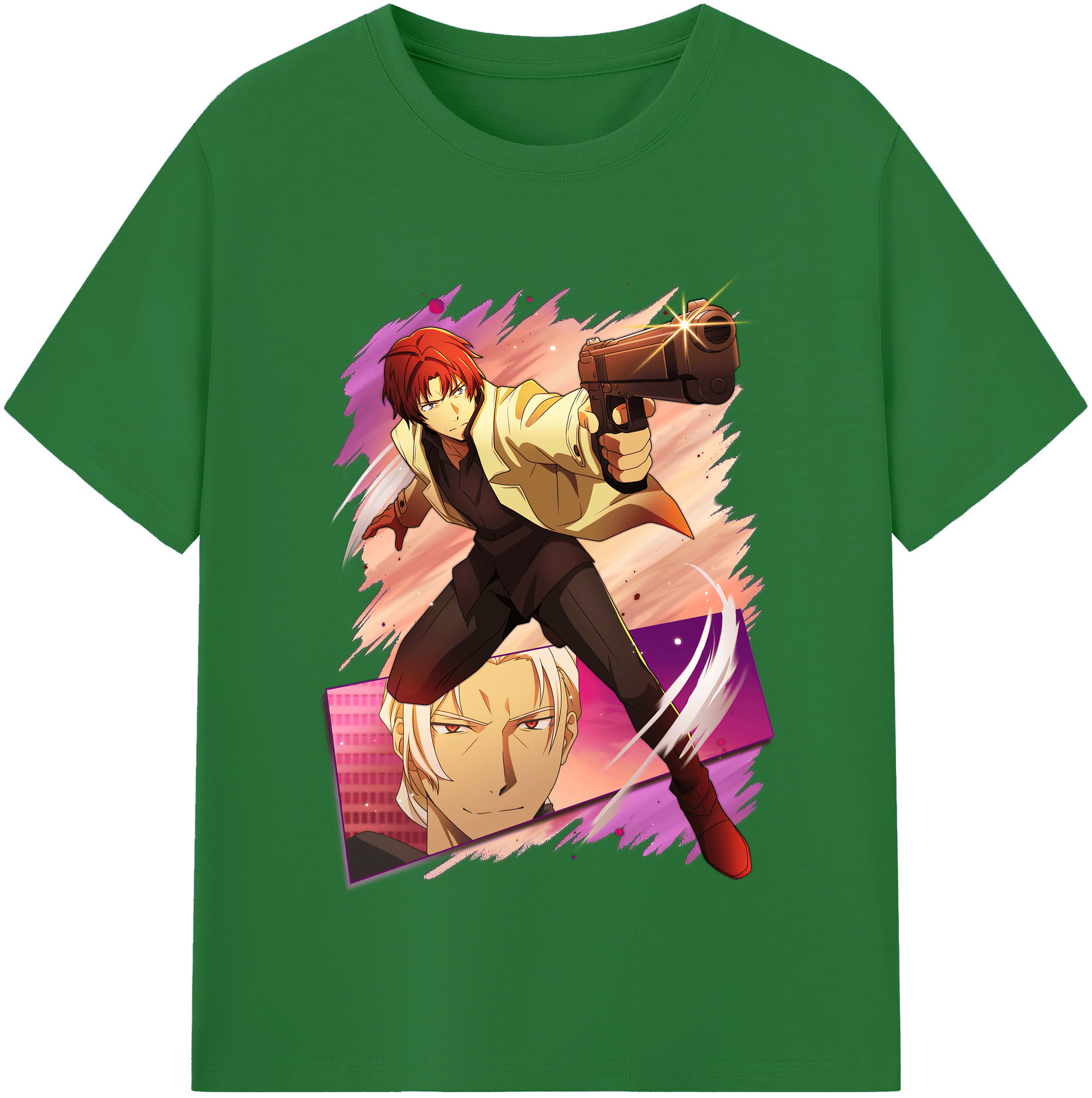 （画像用） 文豪ストレイドッグス Bungo Stray Dogs 綿100％半袖Tシャツ（フロントプリント）