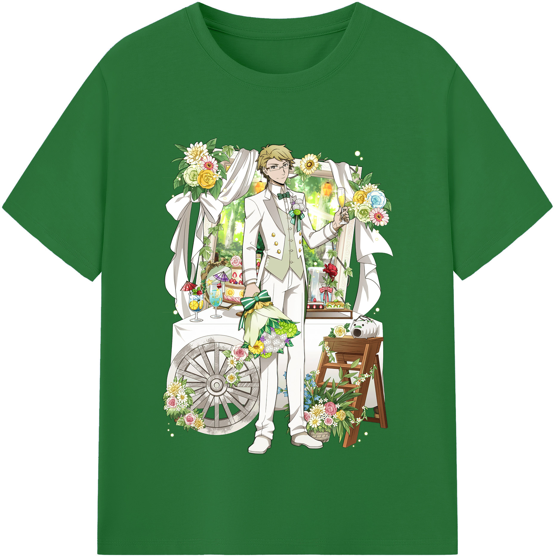 （画像用） 文豪ストレイドッグス Bungo Stray Dogs 綿100％半袖Tシャツ（フロントプリント）