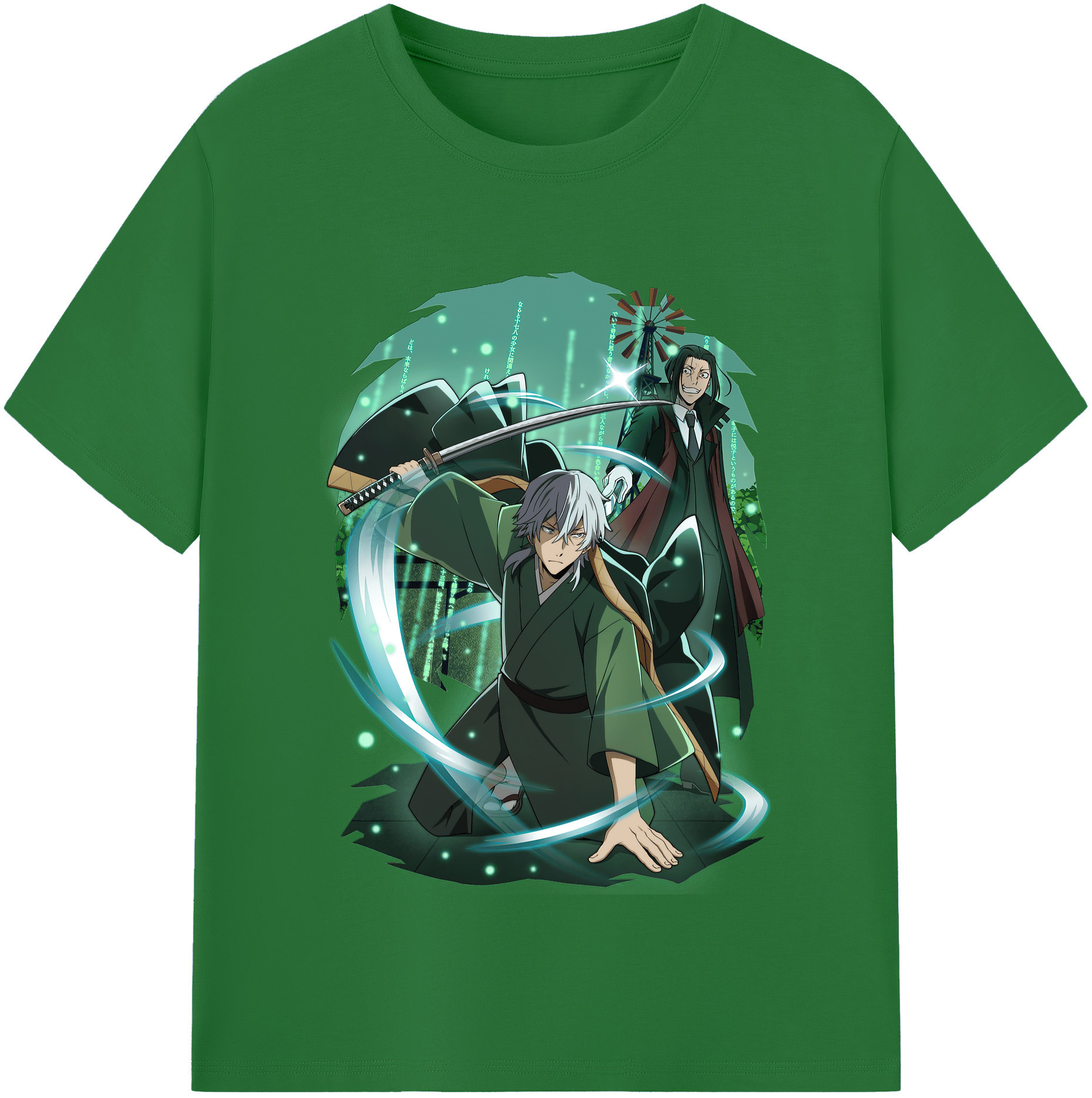 （画像用） 文豪ストレイドッグス Bungo Stray Dogs 綿100％半袖Tシャツ（フロントプリント）