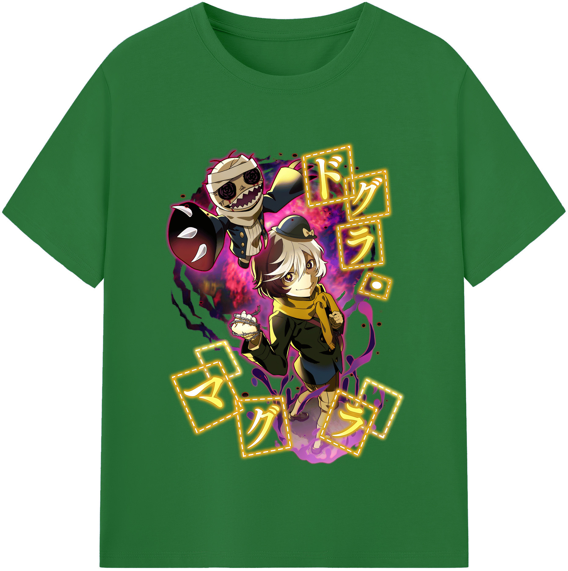 （画像用） 文豪ストレイドッグス Bungo Stray Dogs 綿100％半袖Tシャツ（フロントプリント）