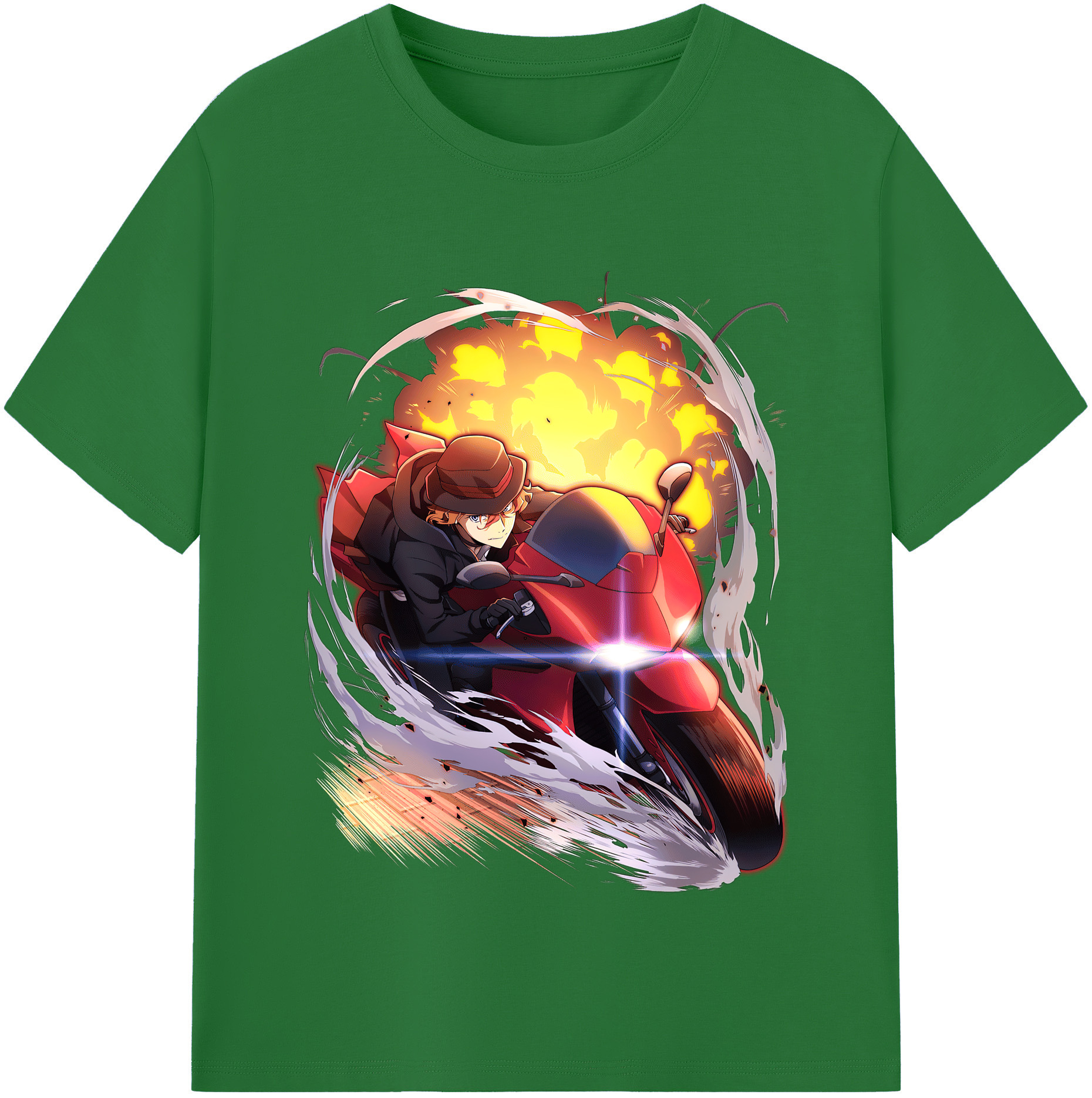 （画像用） 文豪ストレイドッグス Bungo Stray Dogs 綿100％半袖Tシャツ（フロントプリント）