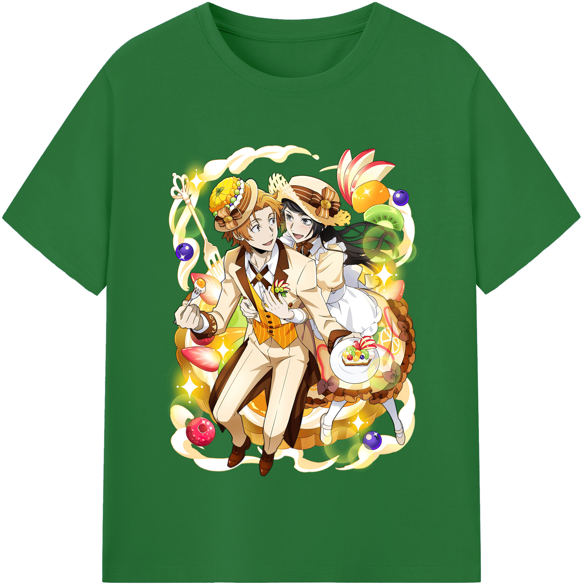（画像用） 文豪ストレイドッグス Bungo Stray Dogs 綿100％半袖Tシャツ（フロントプリント）