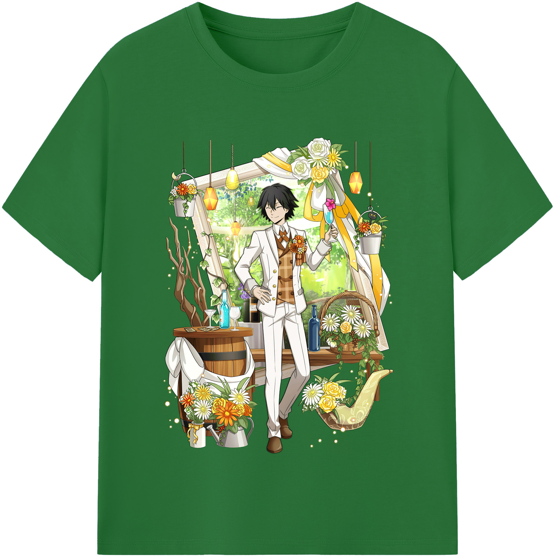 （画像用） 文豪ストレイドッグス Bungo Stray Dogs 綿100％半袖Tシャツ（フロントプリント）