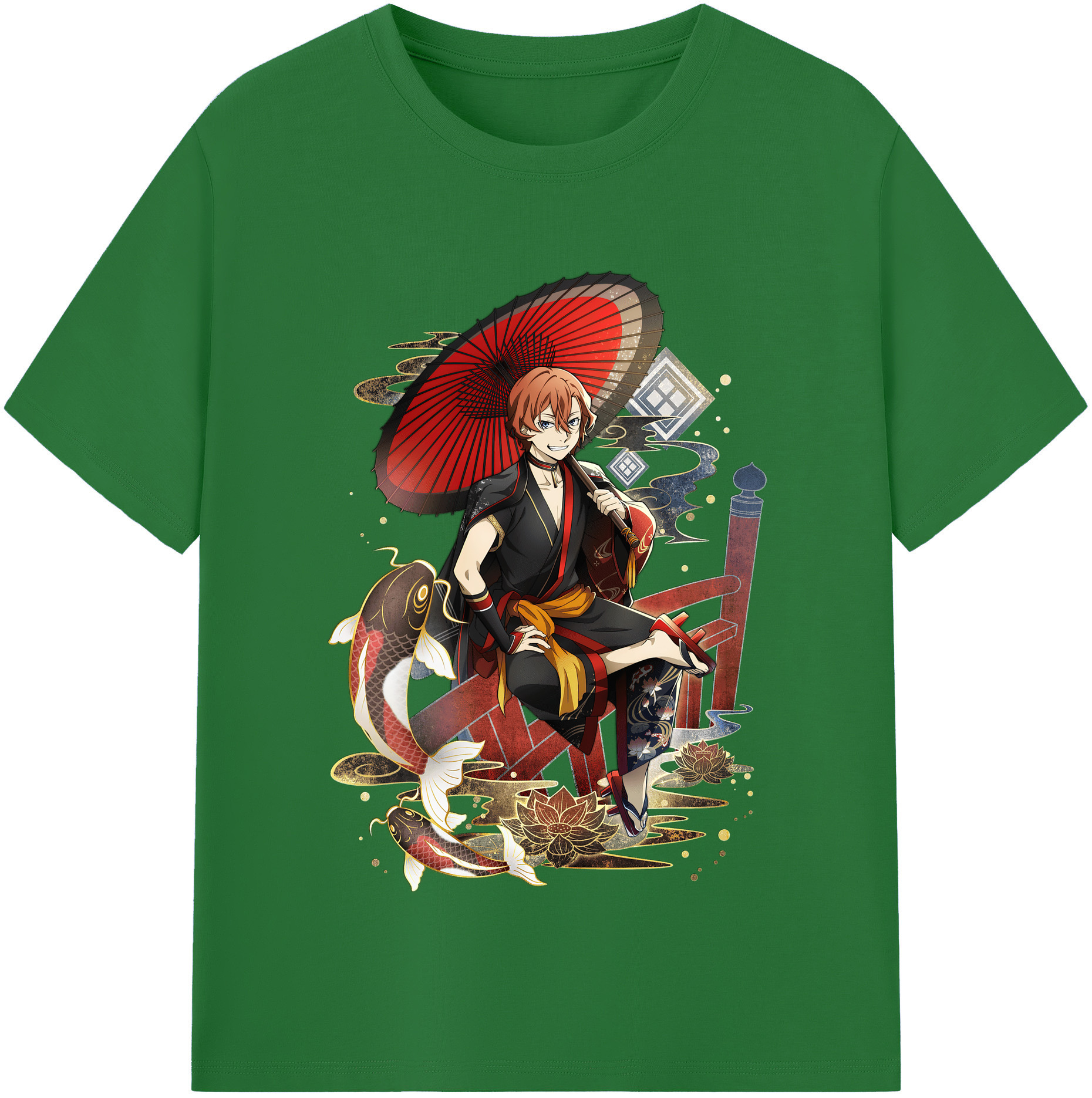 （画像用） 文豪ストレイドッグス Bungo Stray Dogs 綿100％半袖Tシャツ（フロントプリント）