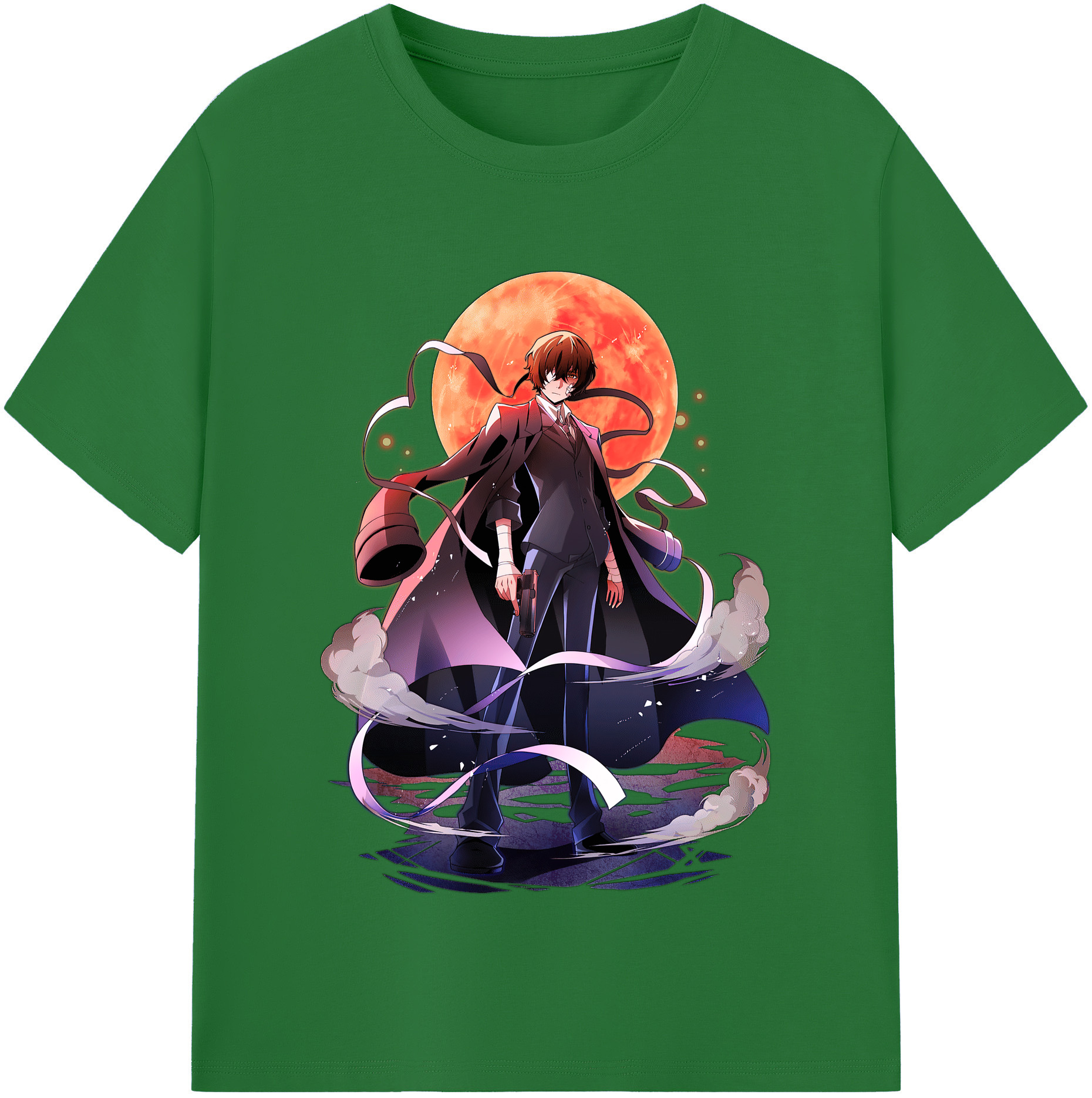 （画像用） 文豪ストレイドッグス Bungo Stray Dogs 綿100％半袖Tシャツ（フロントプリント）