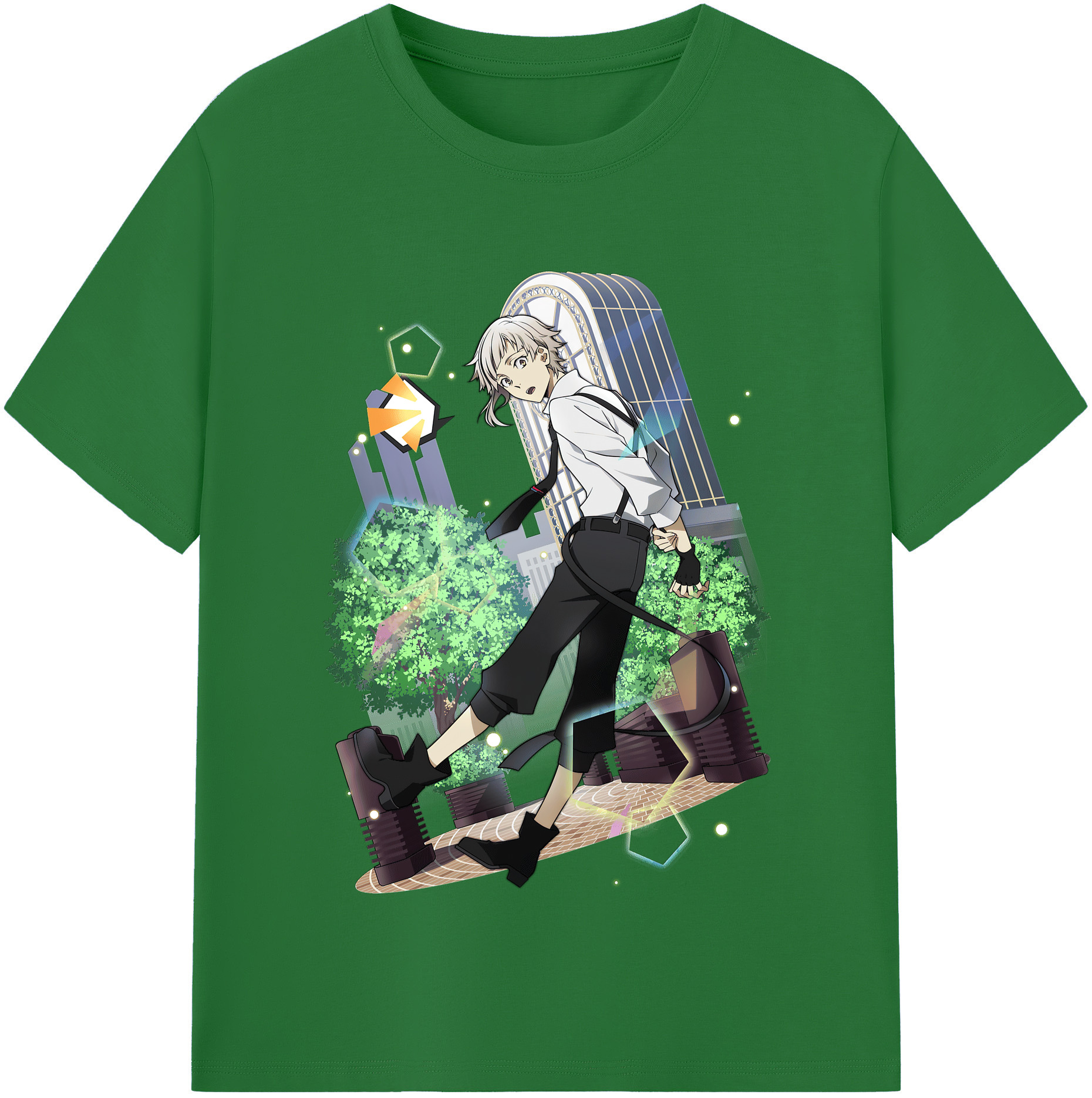 （画像用） 文豪ストレイドッグス Bungo Stray Dogs 綿100％半袖Tシャツ（フロントプリント）