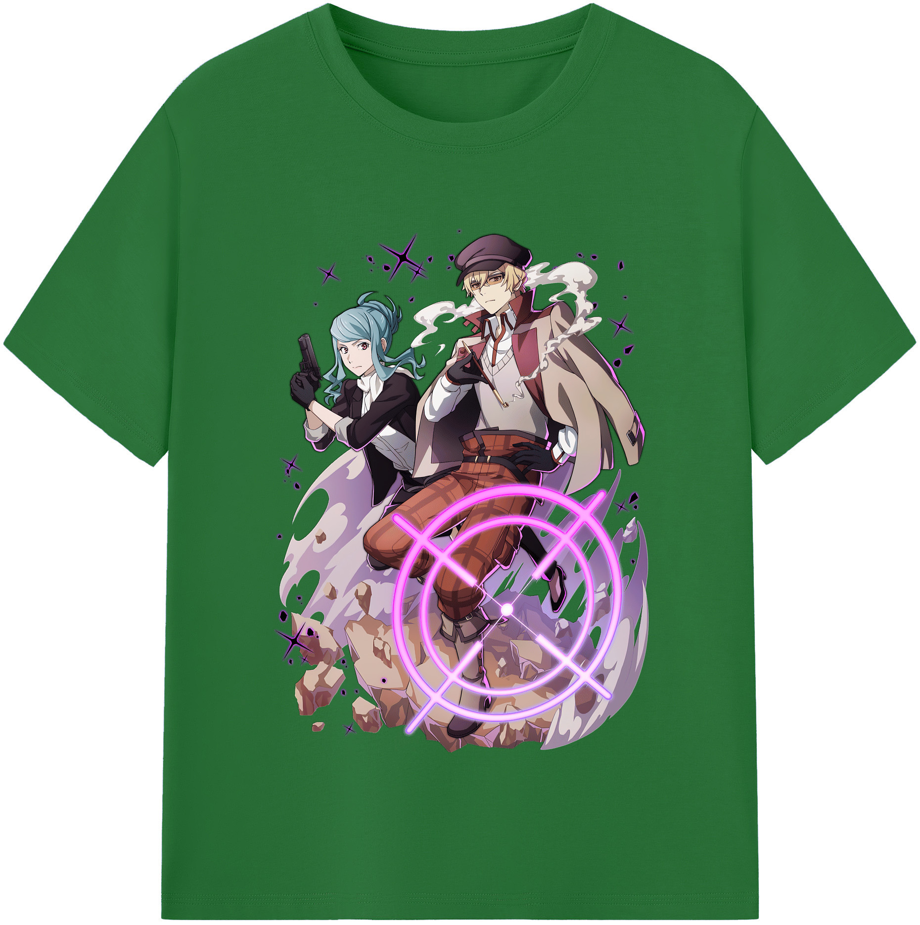 （画像用） 文豪ストレイドッグス Bungo Stray Dogs 綿100％半袖Tシャツ（フロントプリント）