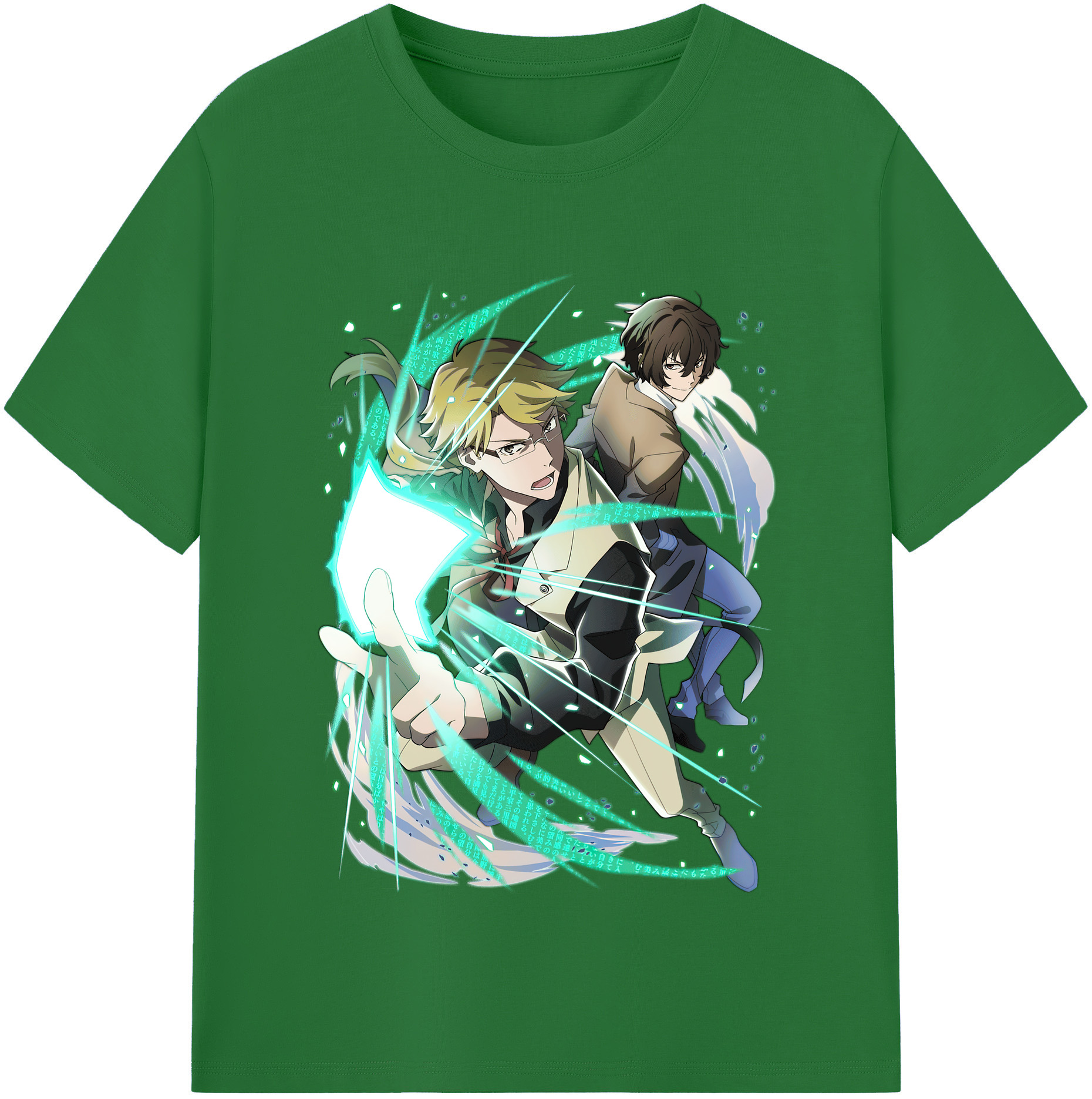 （画像用） 文豪ストレイドッグス Bungo Stray Dogs 綿100％半袖Tシャツ（フロントプリント）