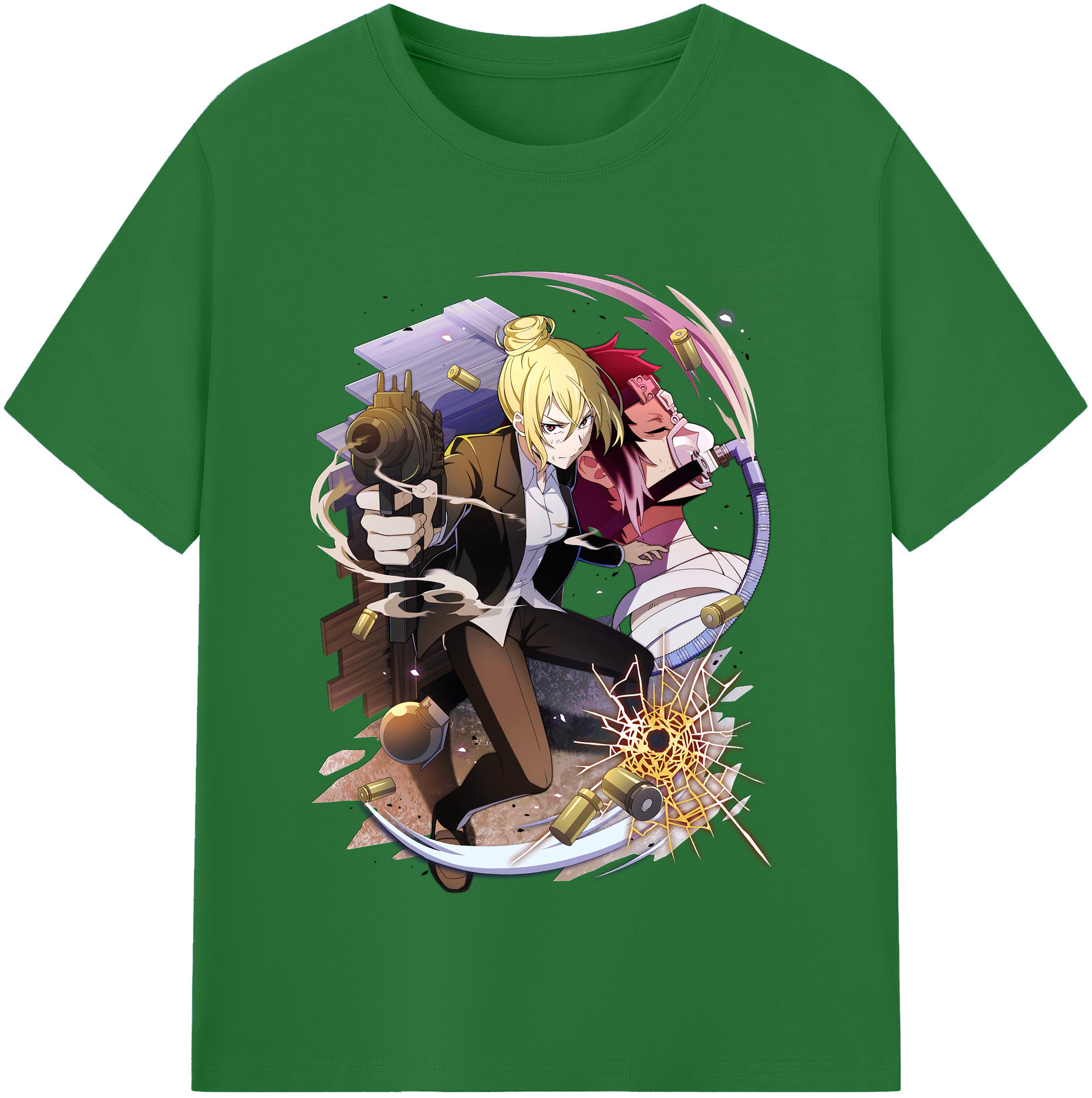 （画像用） 文豪ストレイドッグス Bungo Stray Dogs 綿100％半袖Tシャツ（フロントプリント）