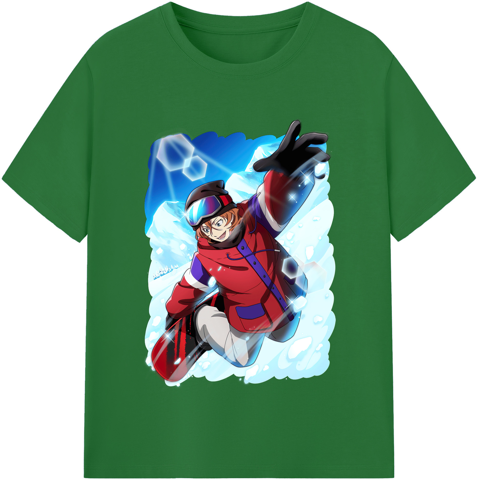 （画像用） 文豪ストレイドッグス Bungo Stray Dogs 綿100％半袖Tシャツ（フロントプリント）