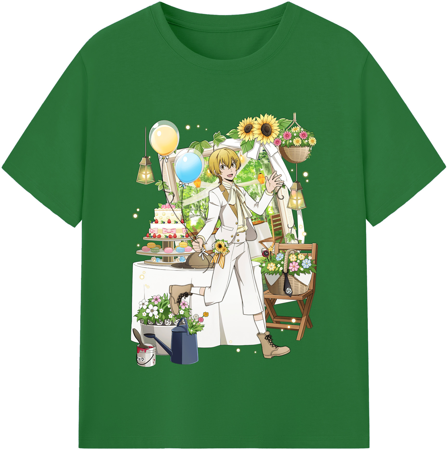 （画像用） 文豪ストレイドッグス Bungo Stray Dogs 綿100％半袖Tシャツ（フロントプリント）