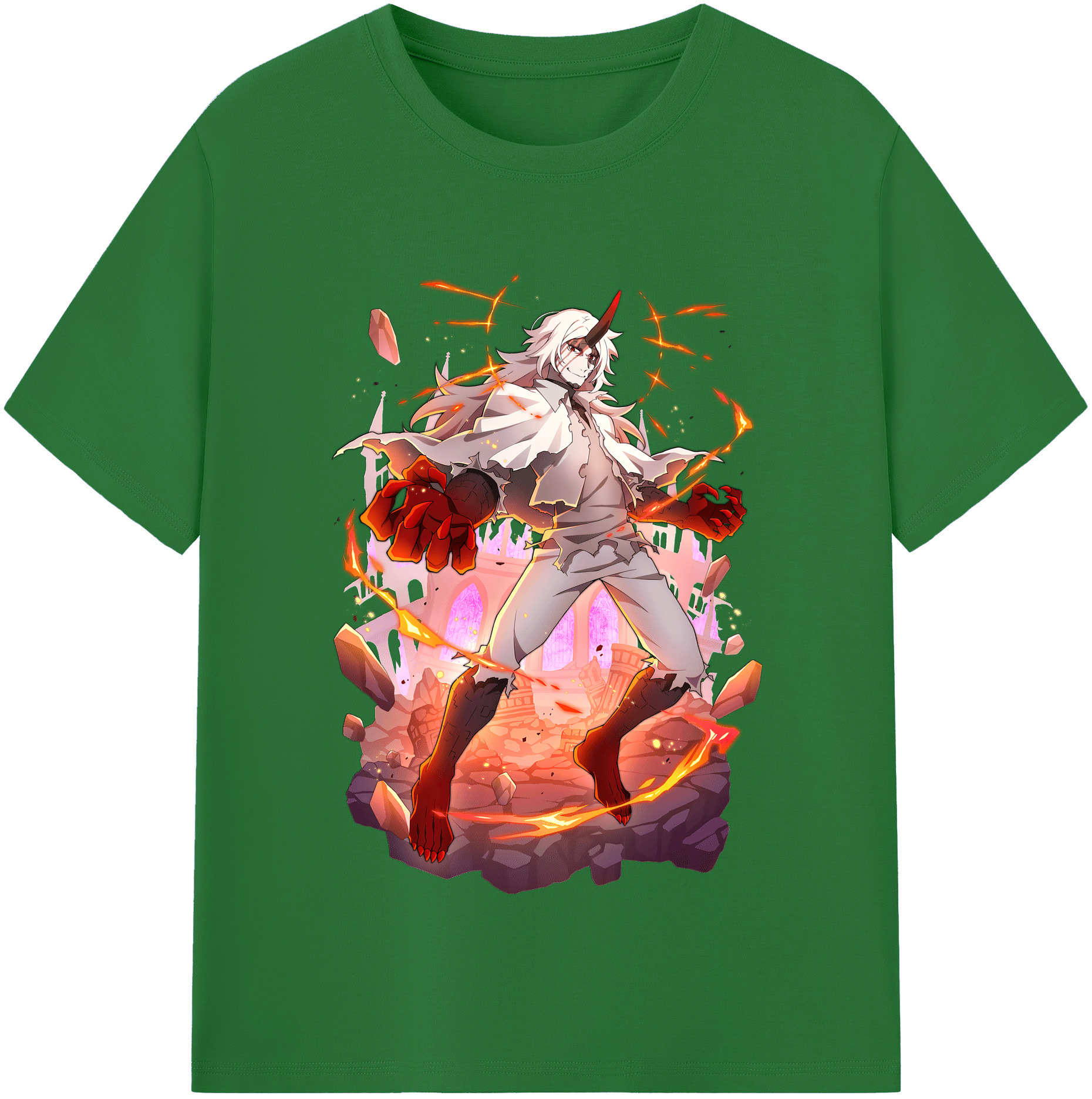 （画像用） 文豪ストレイドッグス Bungo Stray Dogs 綿100％半袖Tシャツ（フロントプリント）