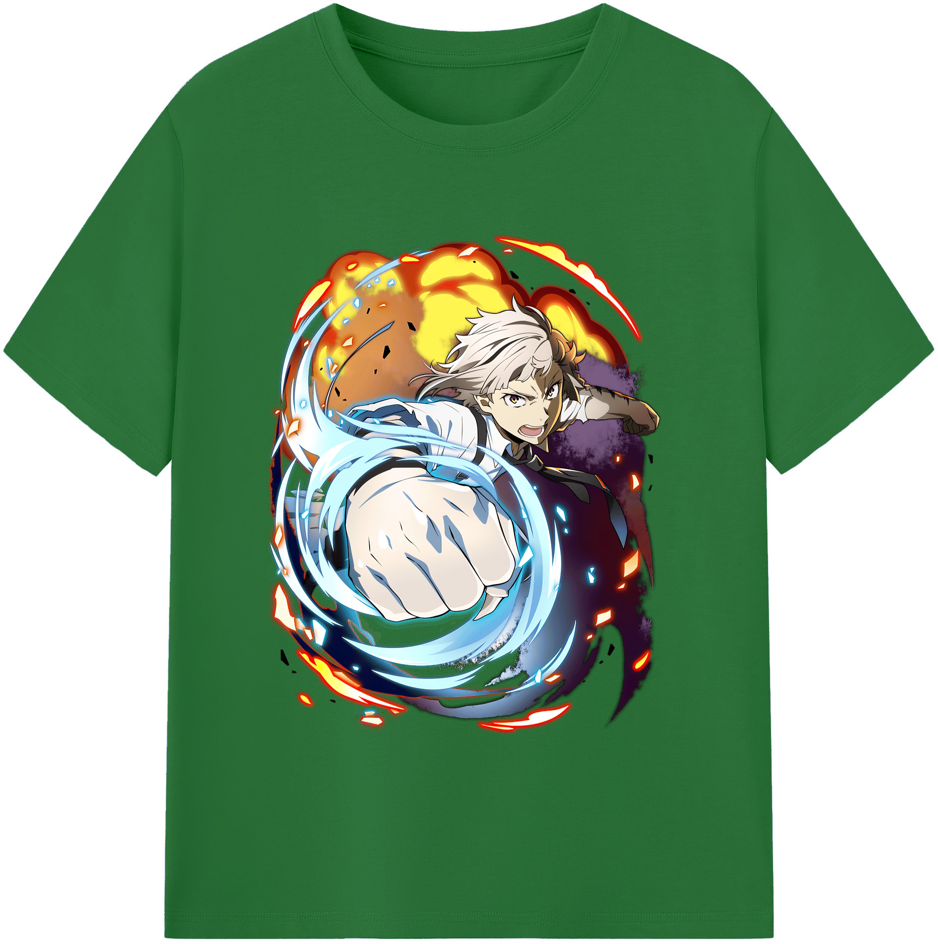 （画像用） 文豪ストレイドッグス Bungo Stray Dogs 綿100％半袖Tシャツ（フロントプリント）