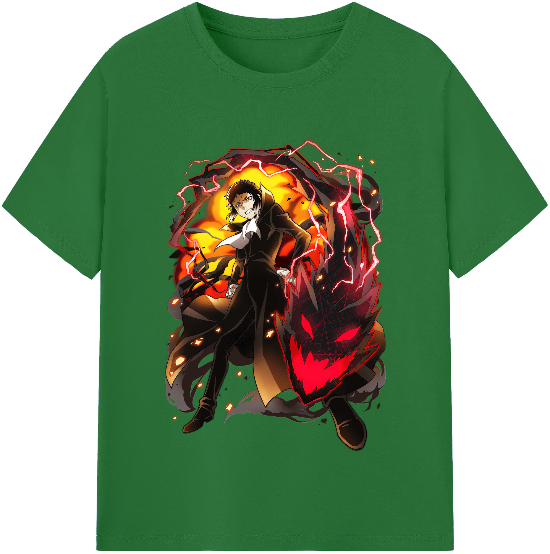 （画像用） 文豪ストレイドッグス Bungo Stray Dogs 綿100％半袖Tシャツ（フロントプリント）