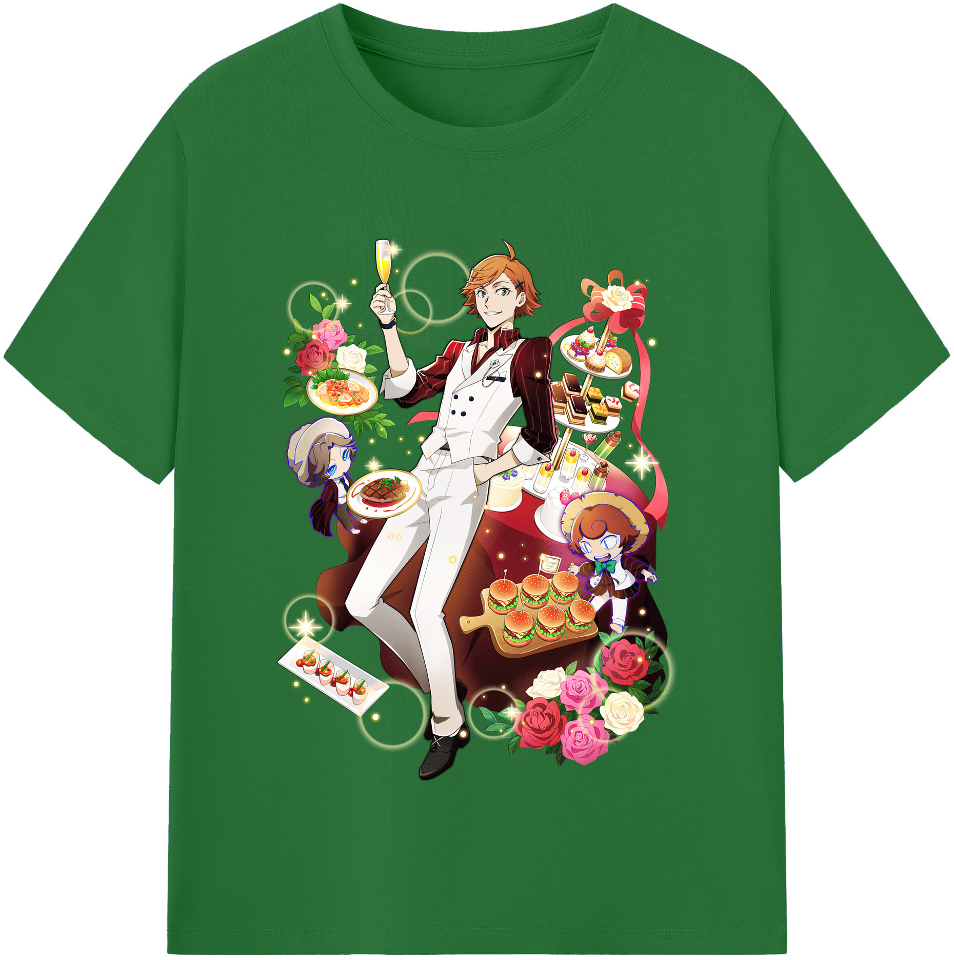 （画像用） 文豪ストレイドッグス Bungo Stray Dogs 綿100％半袖Tシャツ（フロントプリント）