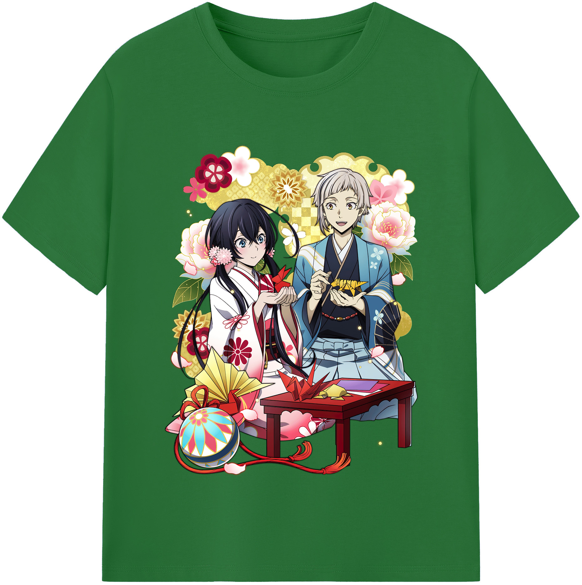 （画像用） 文豪ストレイドッグス Bungo Stray Dogs 綿100％半袖Tシャツ（フロントプリント）