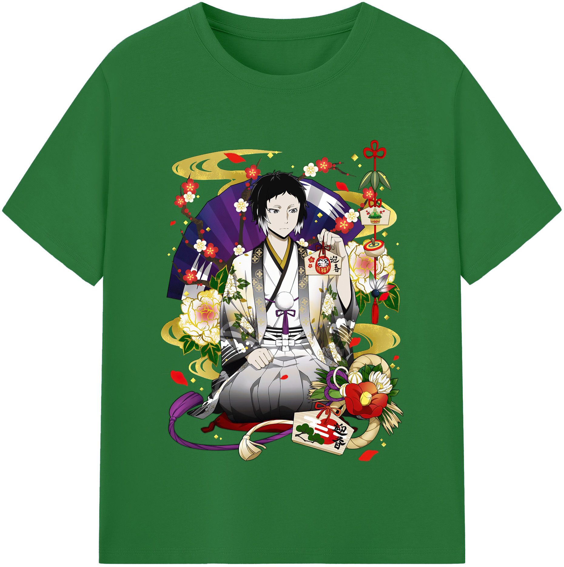 （画像用） 文豪ストレイドッグス Bungo Stray Dogs 綿100％半袖Tシャツ（フロントプリント）