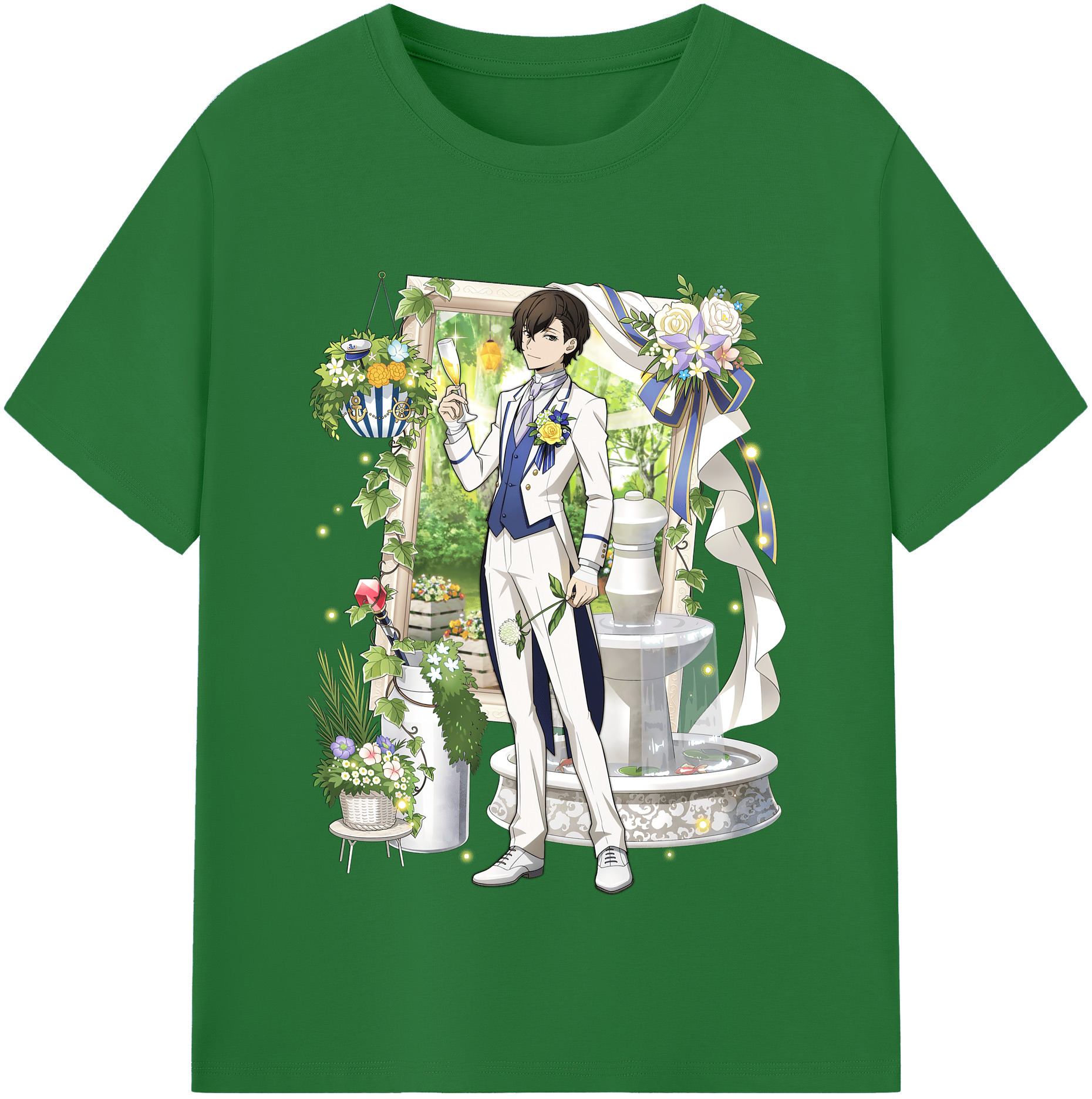 （画像用） 文豪ストレイドッグス Bungo Stray Dogs 綿100％半袖Tシャツ（フロントプリント）