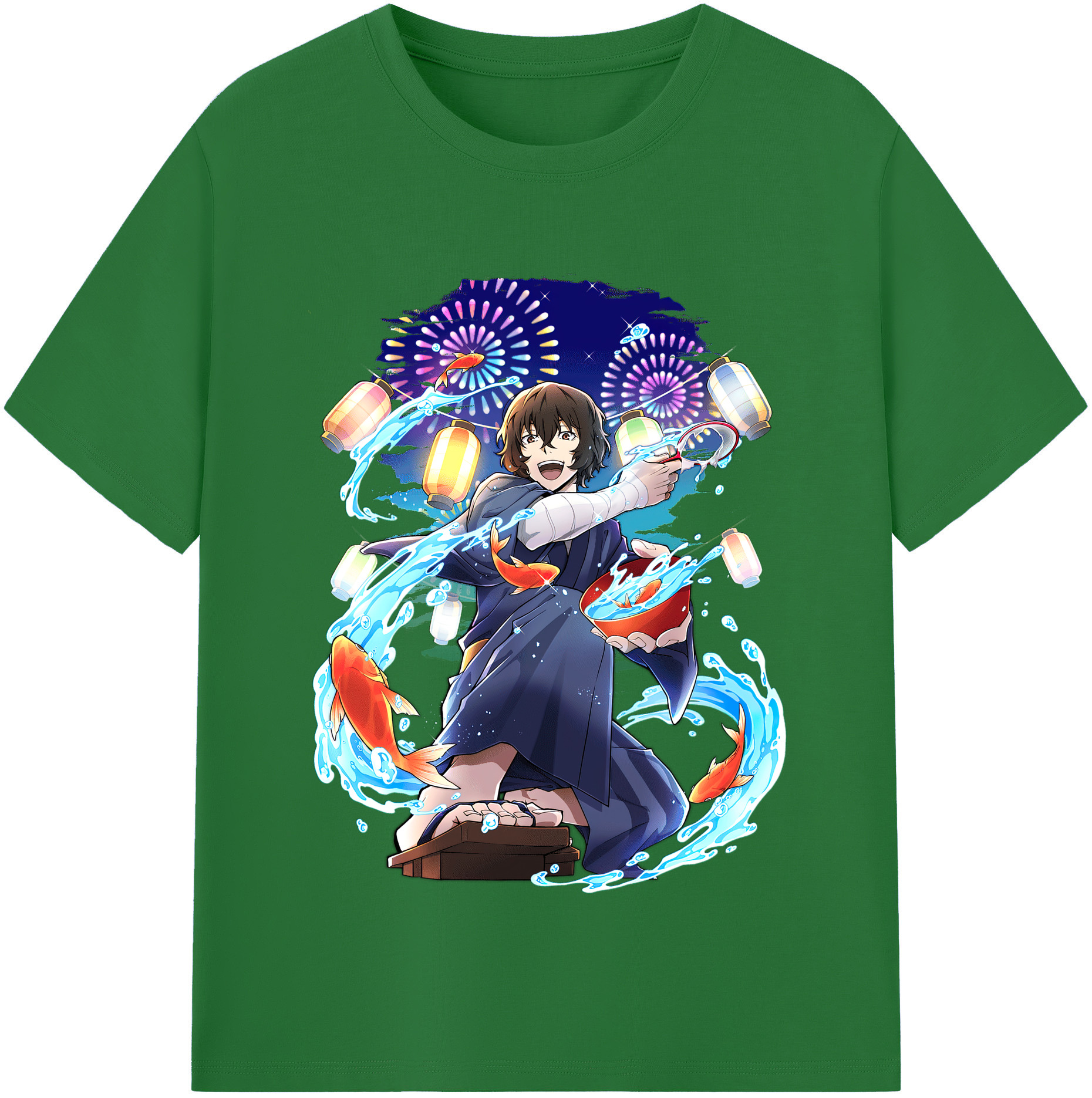 （画像用） 文豪ストレイドッグス Bungo Stray Dogs 綿100％半袖Tシャツ（フロントプリント）