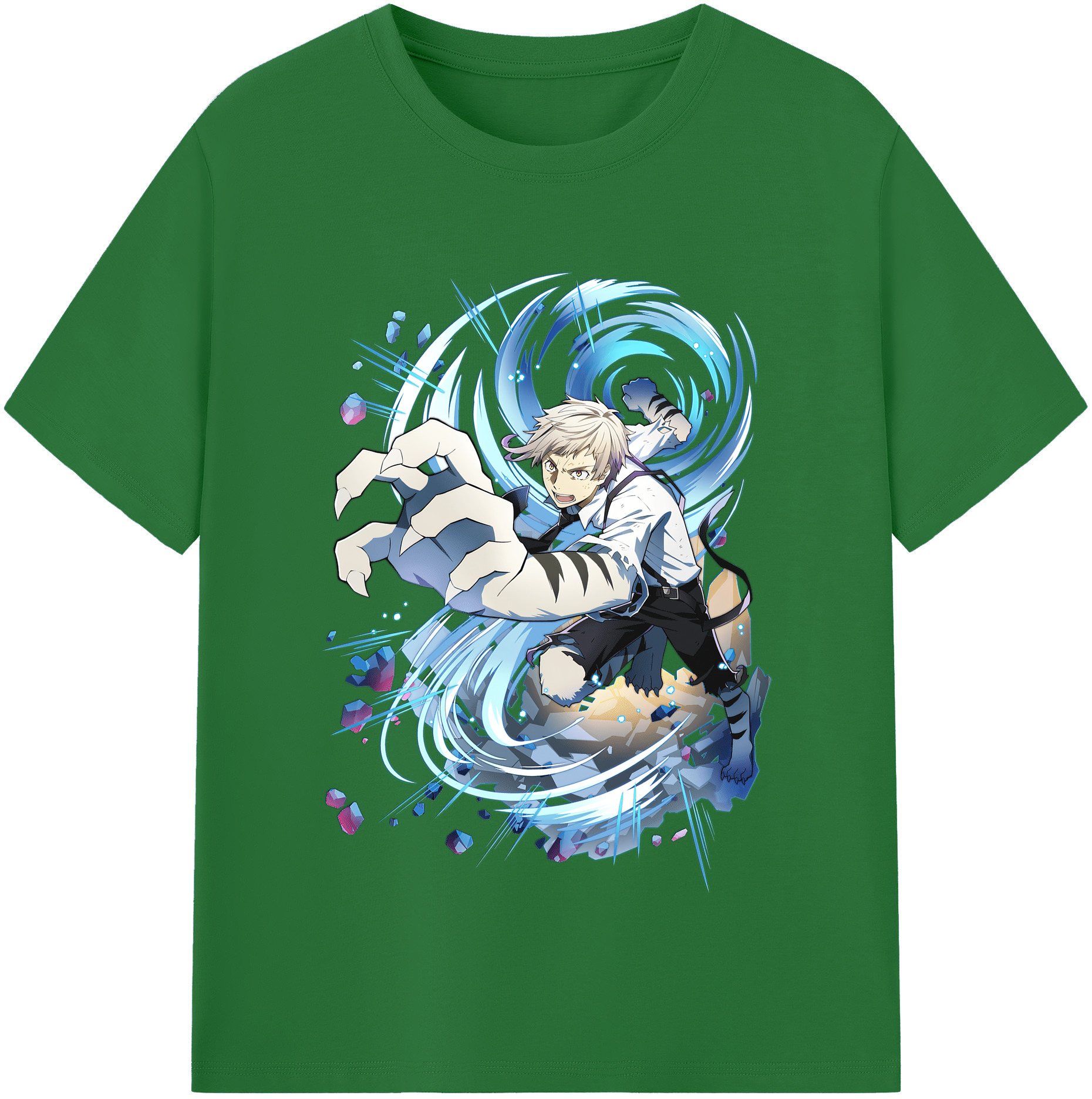 （画像用） 文豪ストレイドッグス Bungo Stray Dogs 綿100％半袖Tシャツ（フロントプリント）