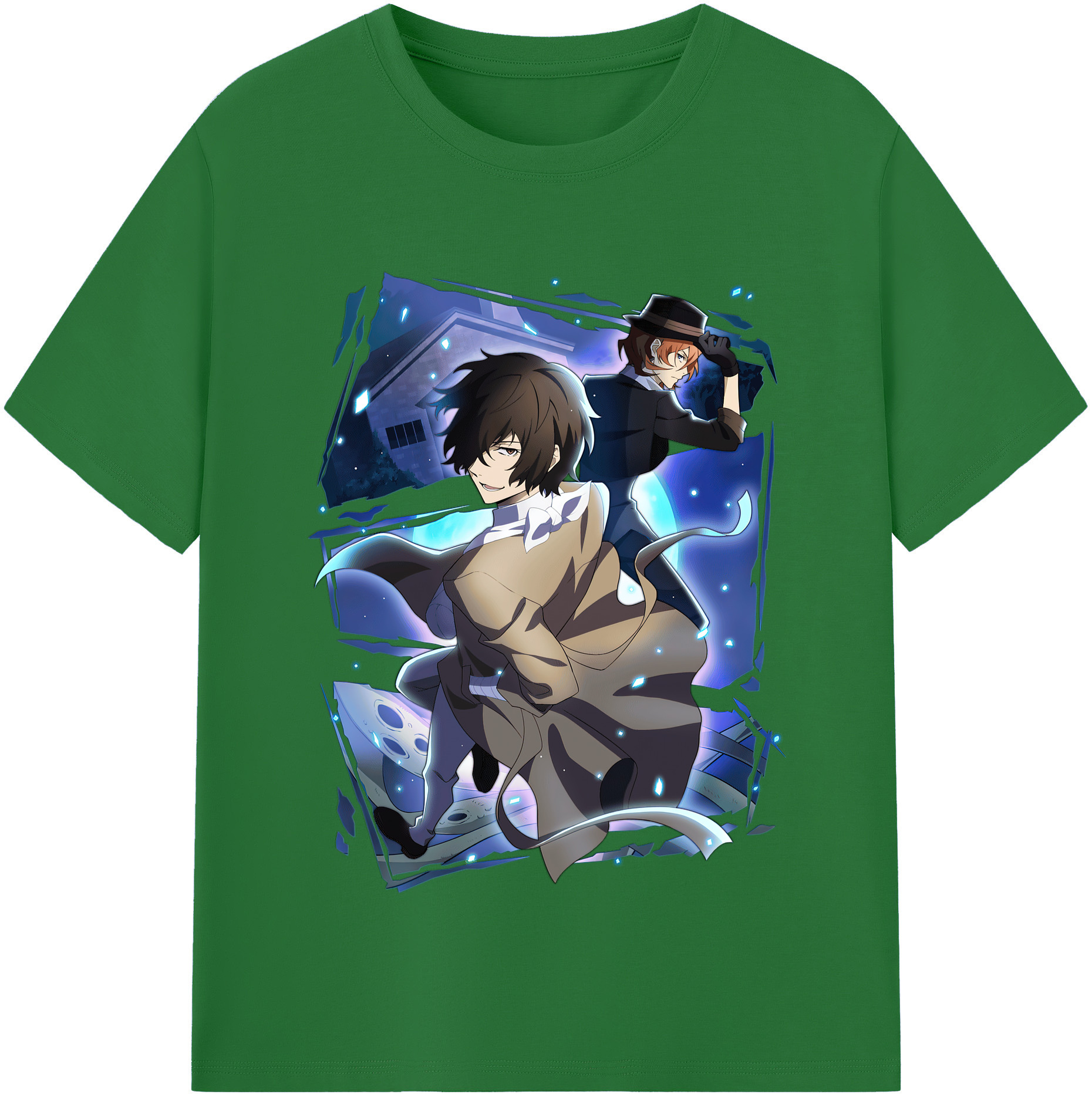 （画像用） 文豪ストレイドッグス Bungo Stray Dogs 綿100％半袖Tシャツ（フロントプリント）