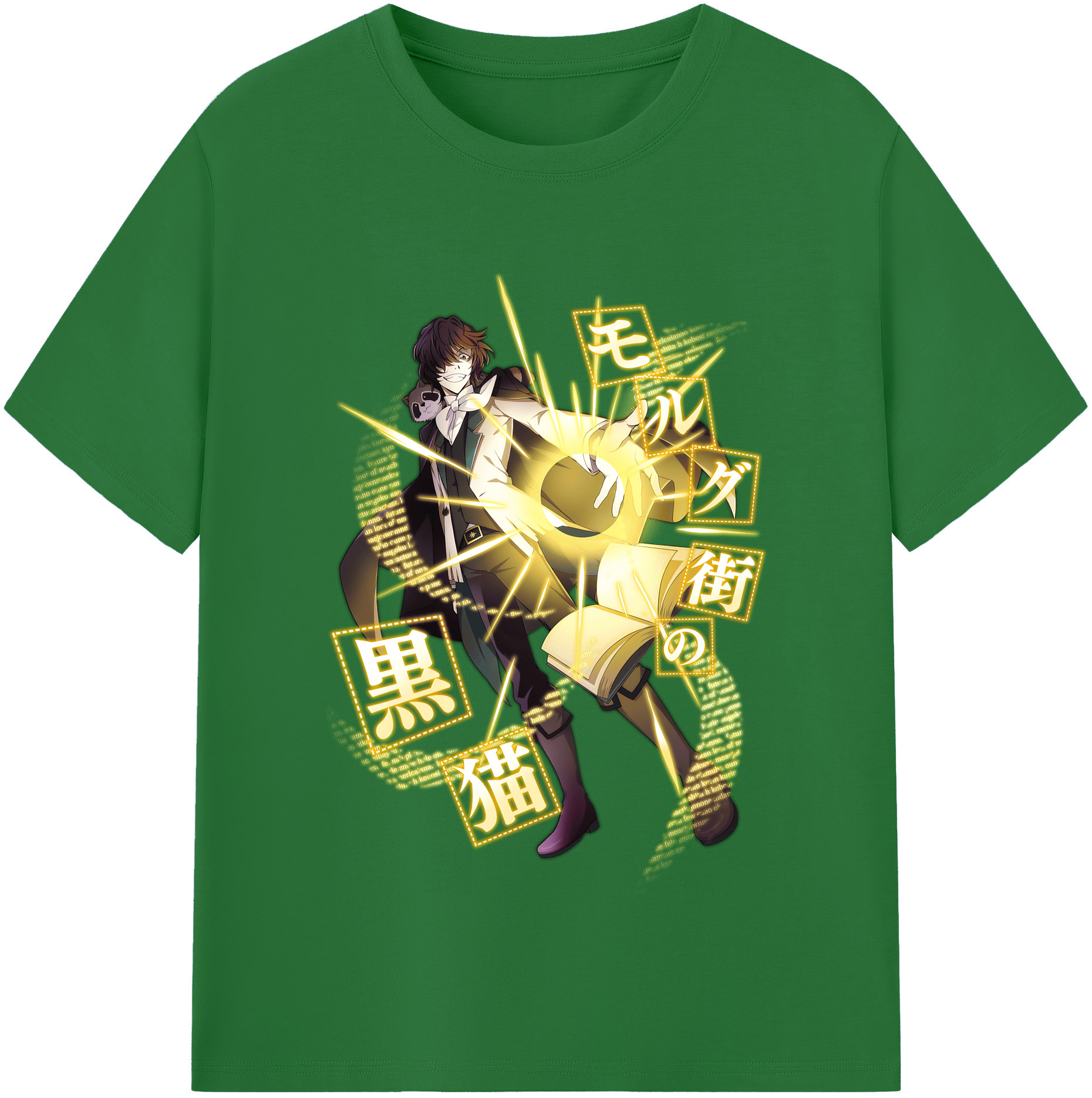 （画像用） 文豪ストレイドッグス Bungo Stray Dogs 綿100％半袖Tシャツ（フロントプリント）