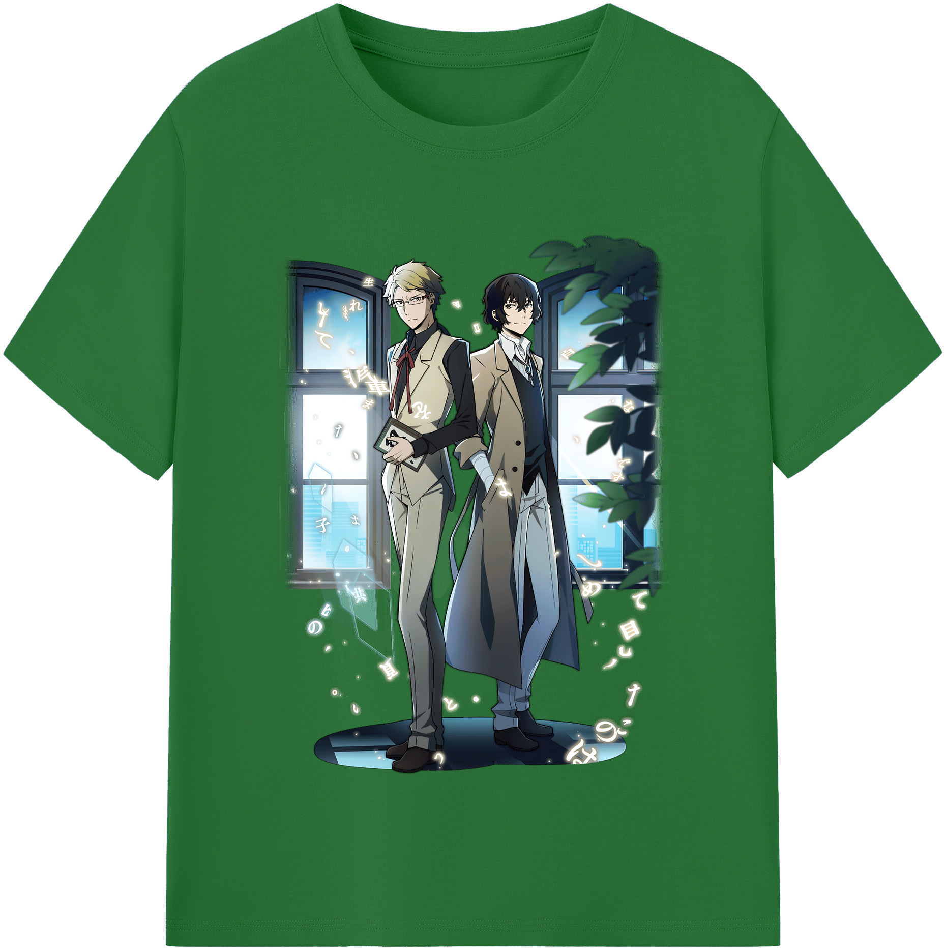 （画像用） 文豪ストレイドッグス Bungo Stray Dogs 綿100％半袖Tシャツ（フロントプリント）