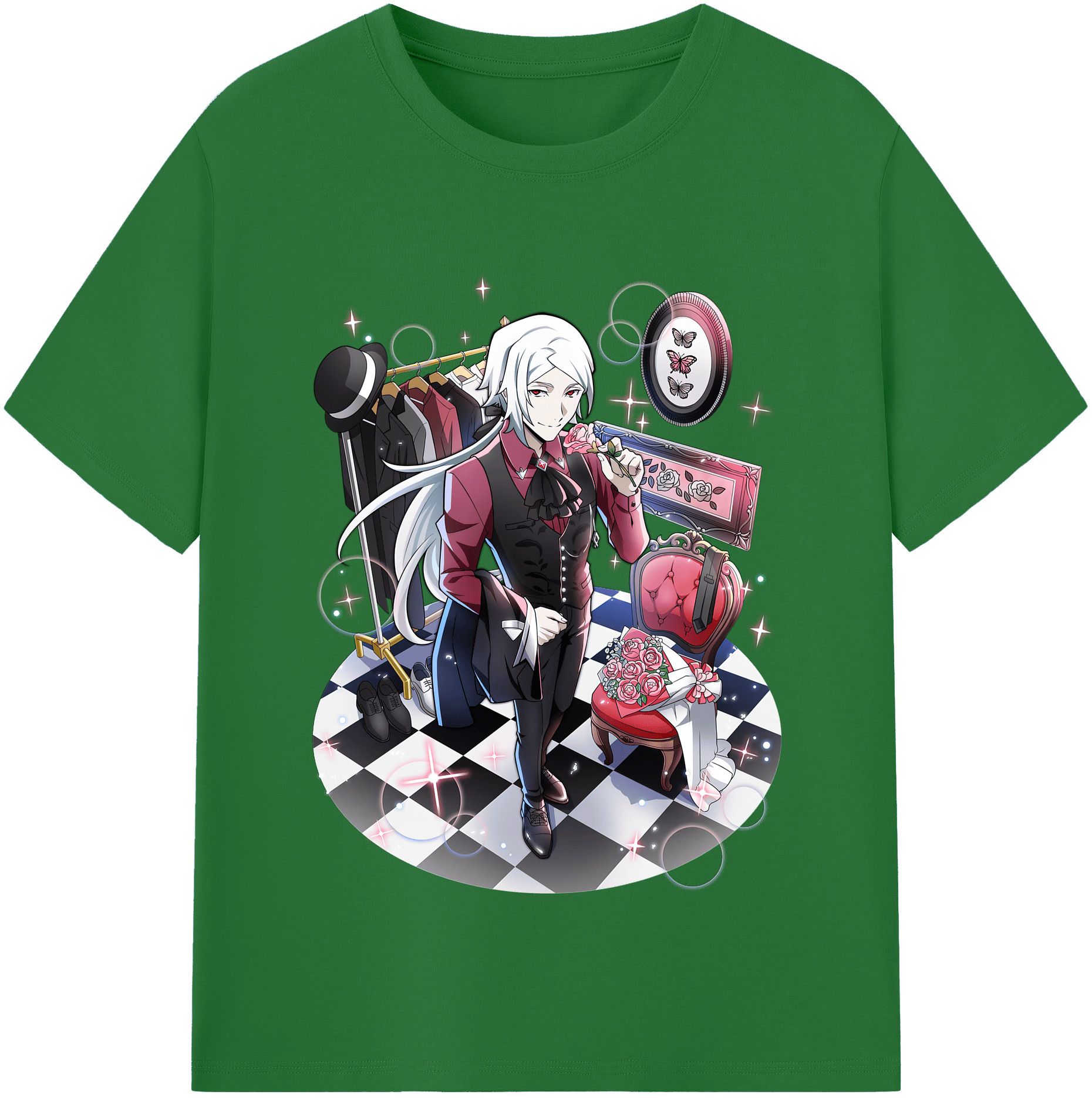 （画像用） 文豪ストレイドッグス Bungo Stray Dogs 綿100％半袖Tシャツ（フロントプリント）