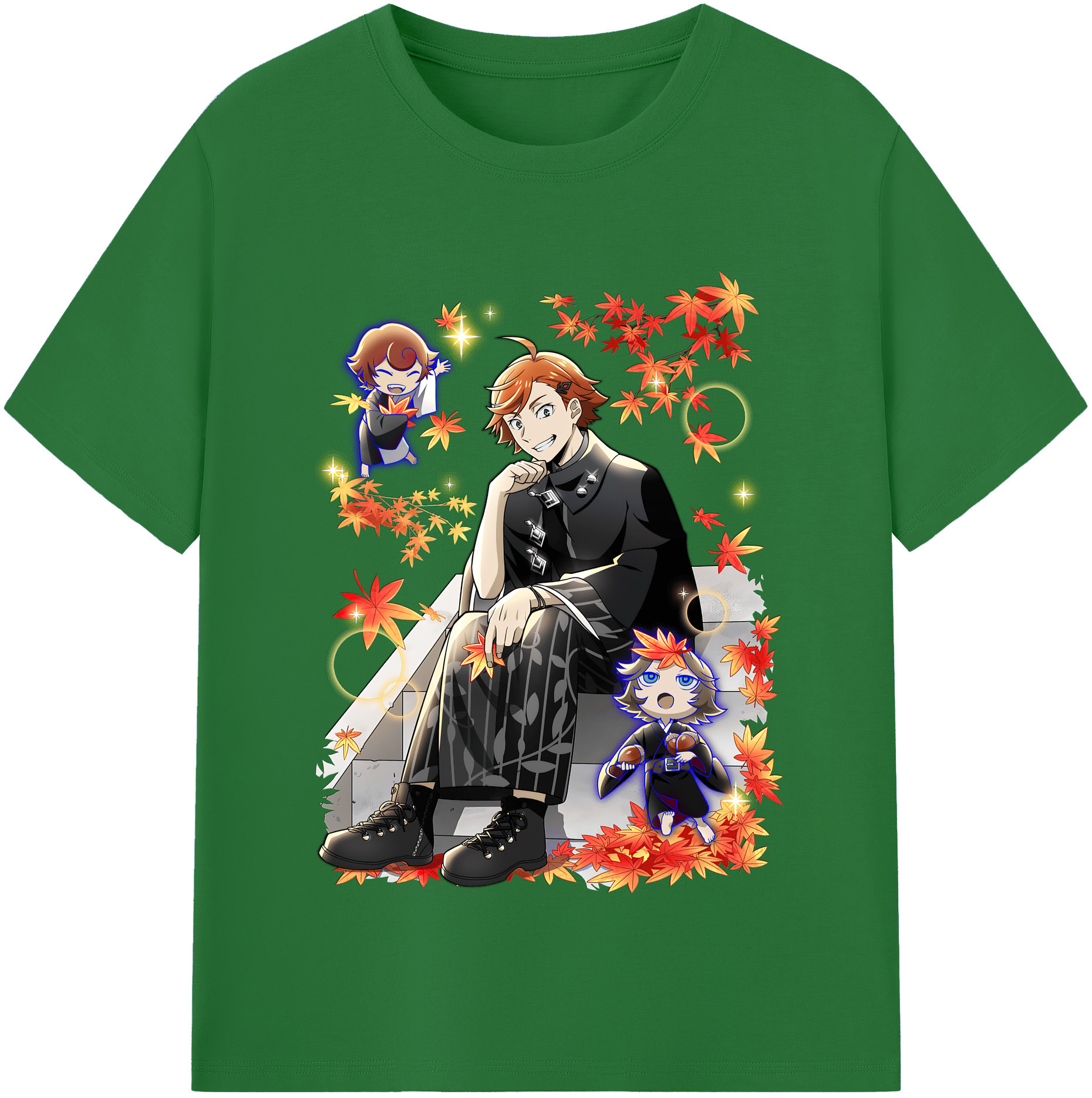 （画像用） 文豪ストレイドッグス Bungo Stray Dogs 綿100％半袖Tシャツ（フロントプリント）