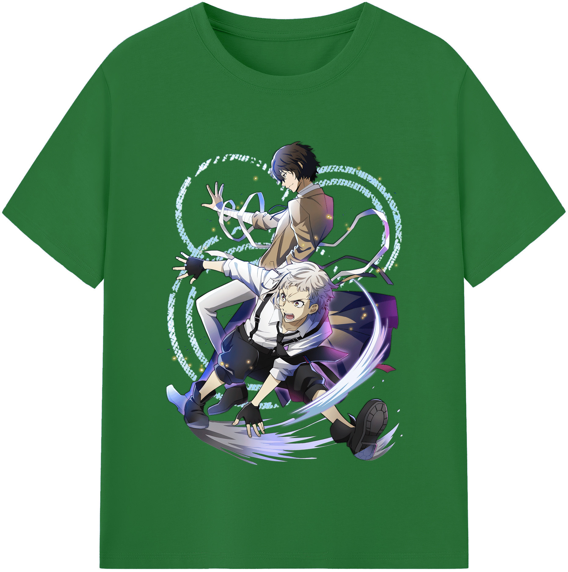 （画像用） 文豪ストレイドッグス Bungo Stray Dogs 綿100％半袖Tシャツ（フロントプリント）