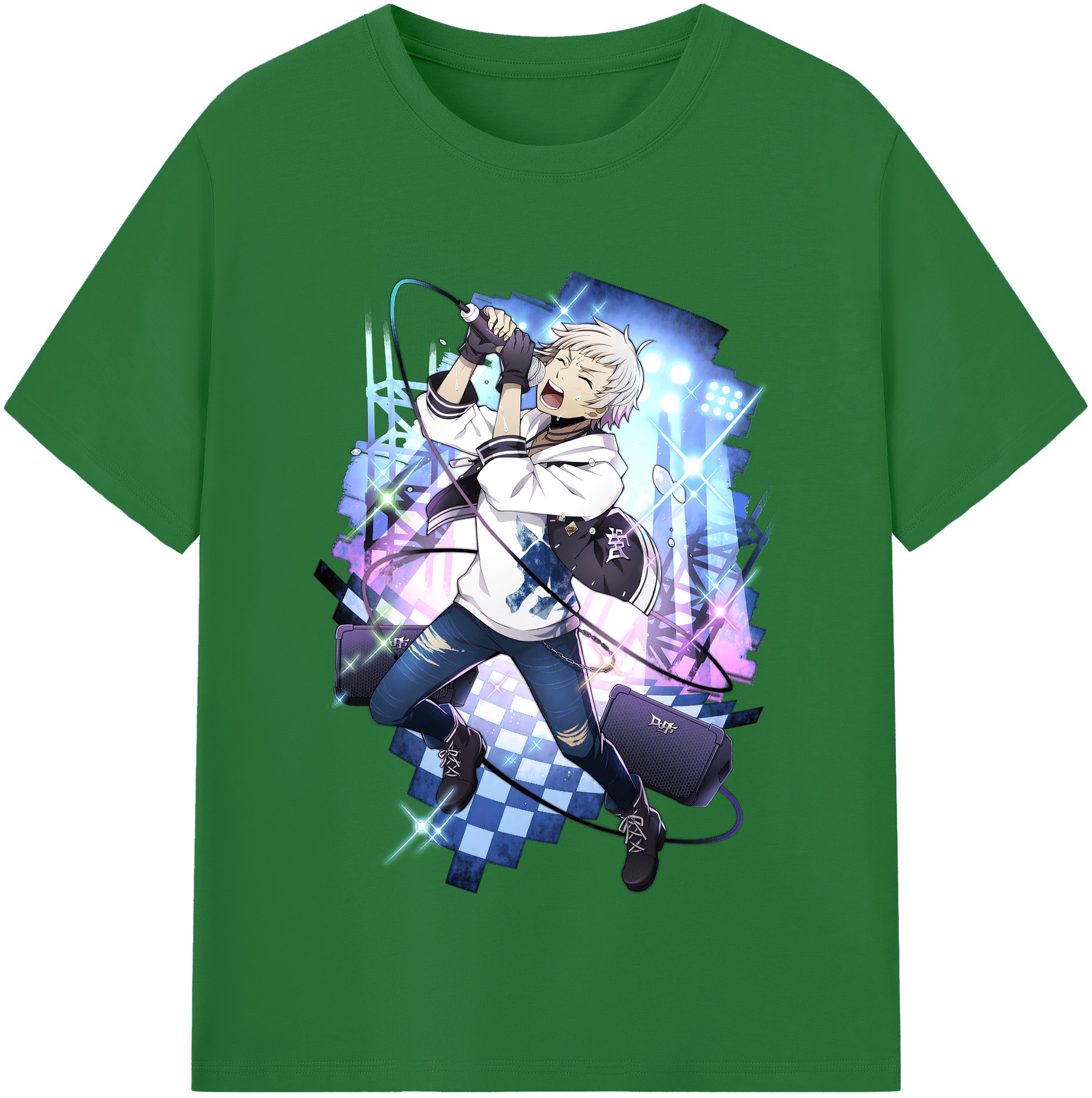 （画像用） 文豪ストレイドッグス Bungo Stray Dogs 綿100％半袖Tシャツ（フロントプリント）