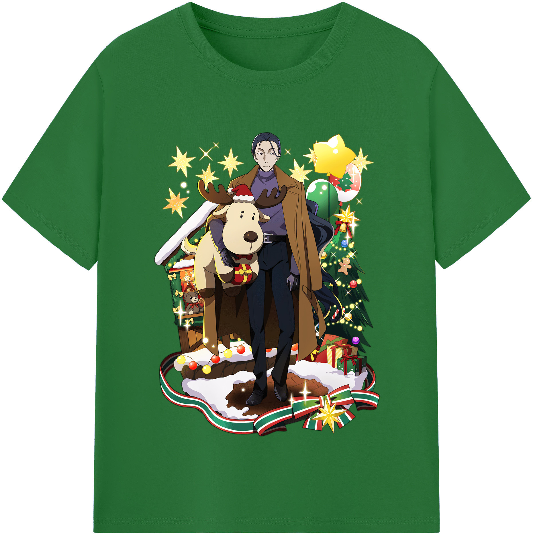 （画像用） 文豪ストレイドッグス Bungo Stray Dogs 綿100％半袖Tシャツ（フロントプリント）