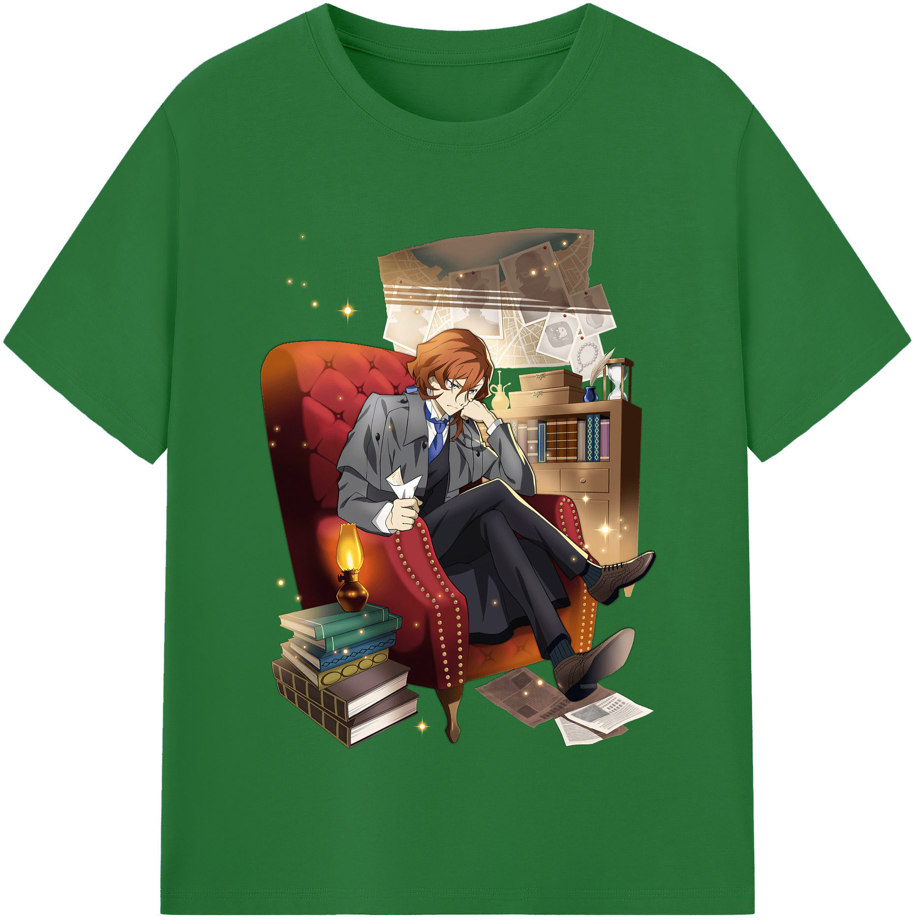 （画像用） 文豪ストレイドッグス Bungo Stray Dogs 綿100％半袖Tシャツ（フロントプリント）