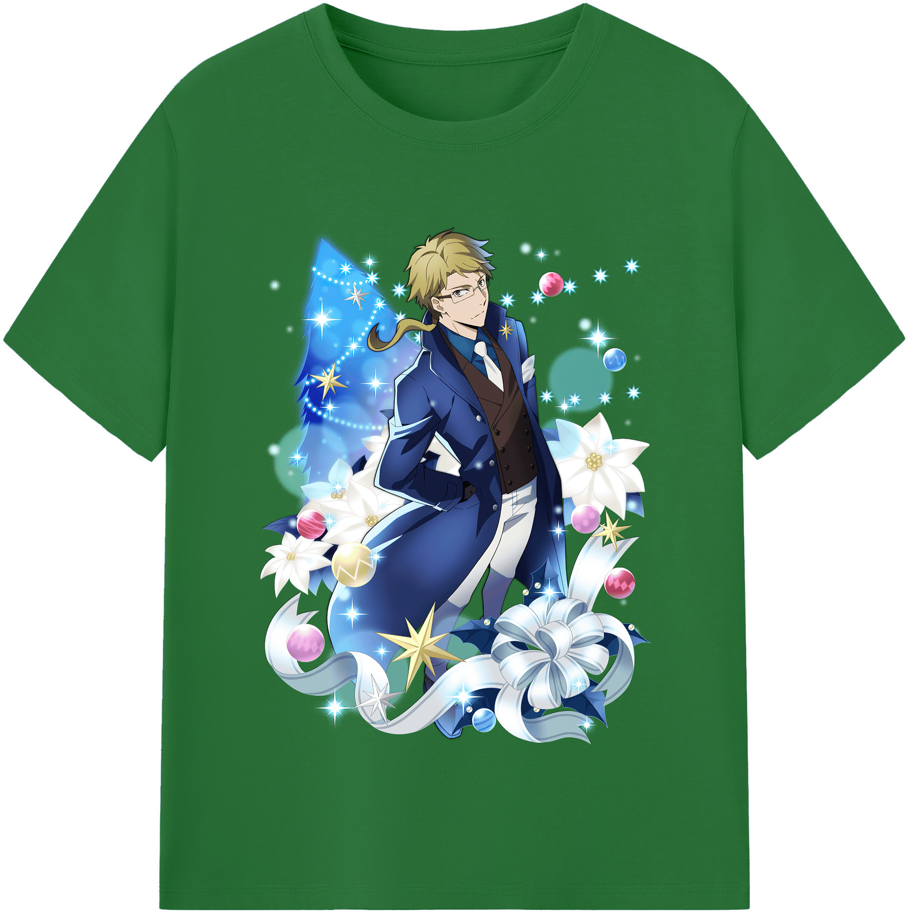 （画像用） 文豪ストレイドッグス Bungo Stray Dogs 綿100％半袖Tシャツ（フロントプリント）