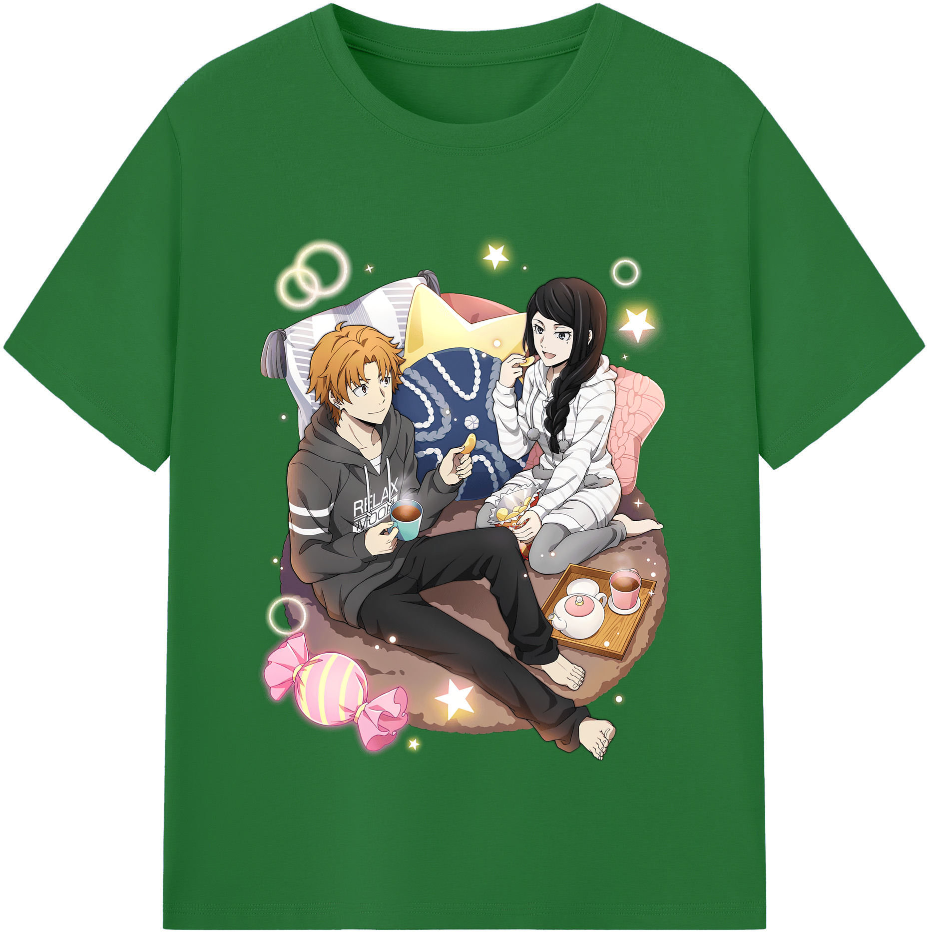 （画像用） 文豪ストレイドッグス Bungo Stray Dogs 綿100％半袖Tシャツ（フロントプリント）