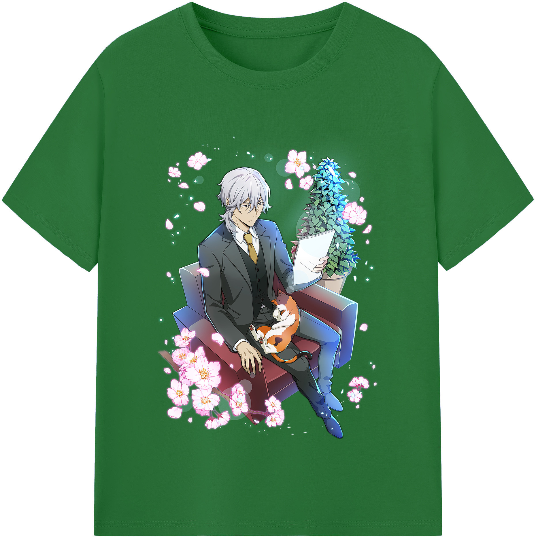 （画像用） 文豪ストレイドッグス Bungo Stray Dogs 綿100％半袖Tシャツ（フロントプリント）