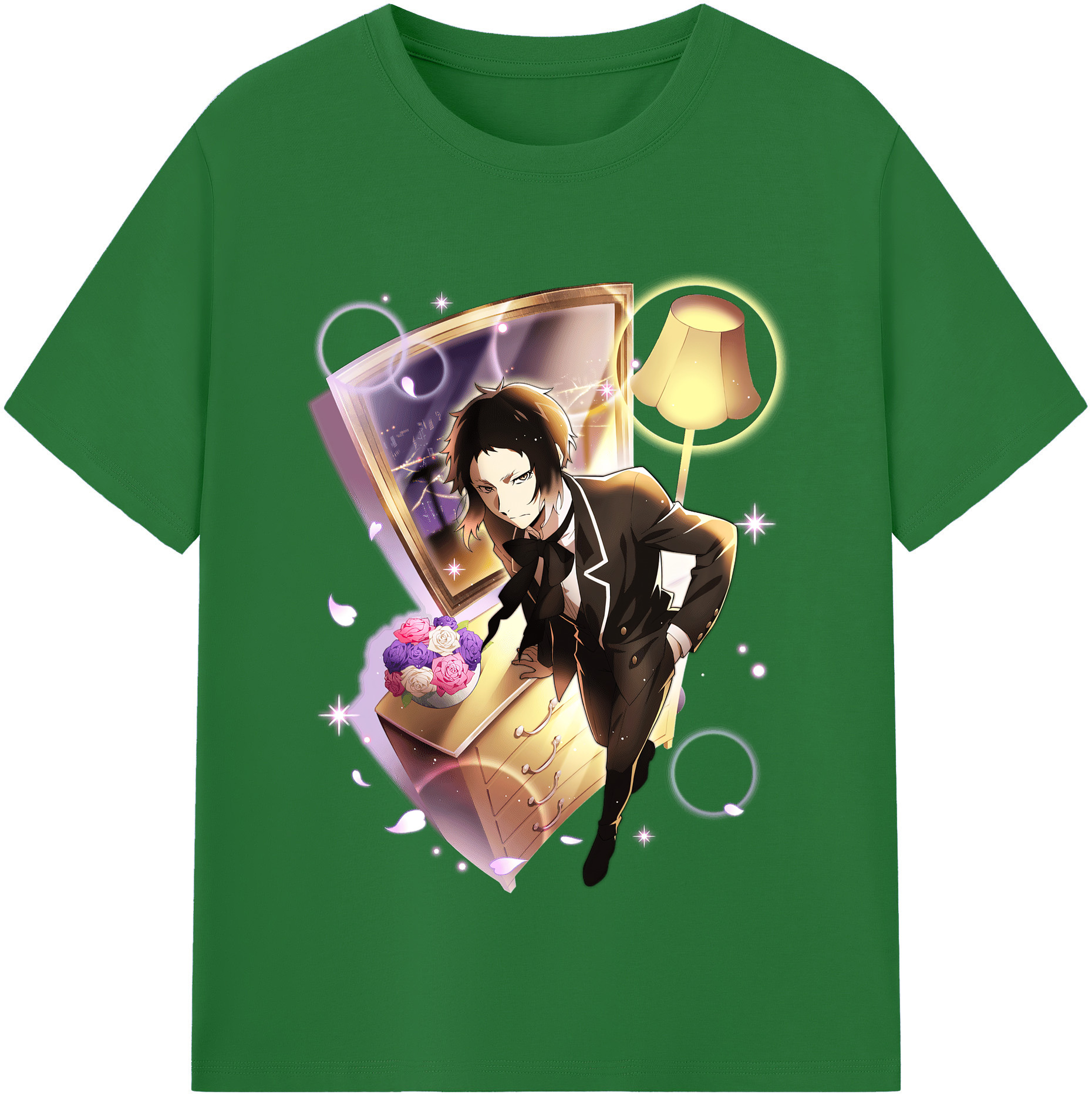 （画像用） 文豪ストレイドッグス Bungo Stray Dogs 綿100％半袖Tシャツ（フロントプリント）