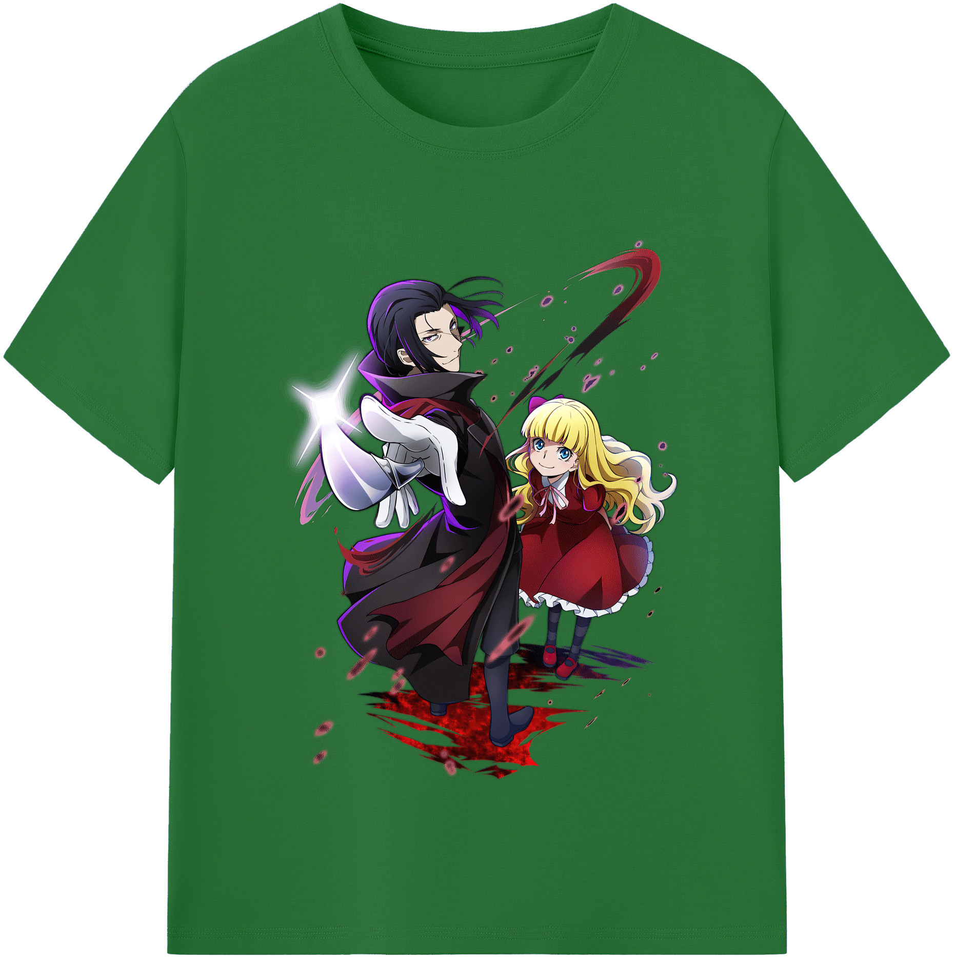 （画像用） 文豪ストレイドッグス Bungo Stray Dogs 綿100％半袖Tシャツ（フロントプリント）