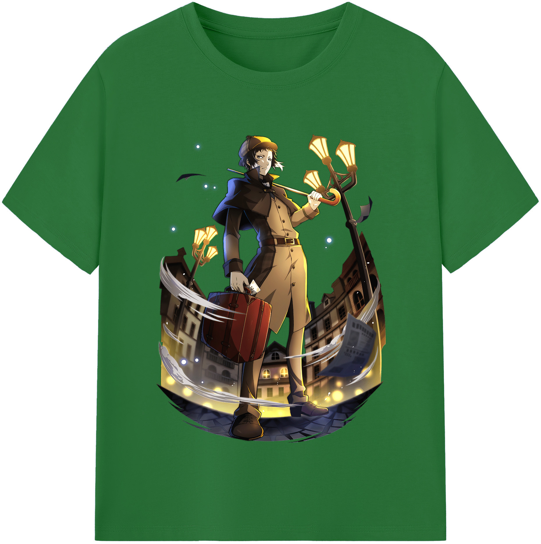 （画像用） 文豪ストレイドッグス Bungo Stray Dogs 綿100％半袖Tシャツ（フロントプリント）