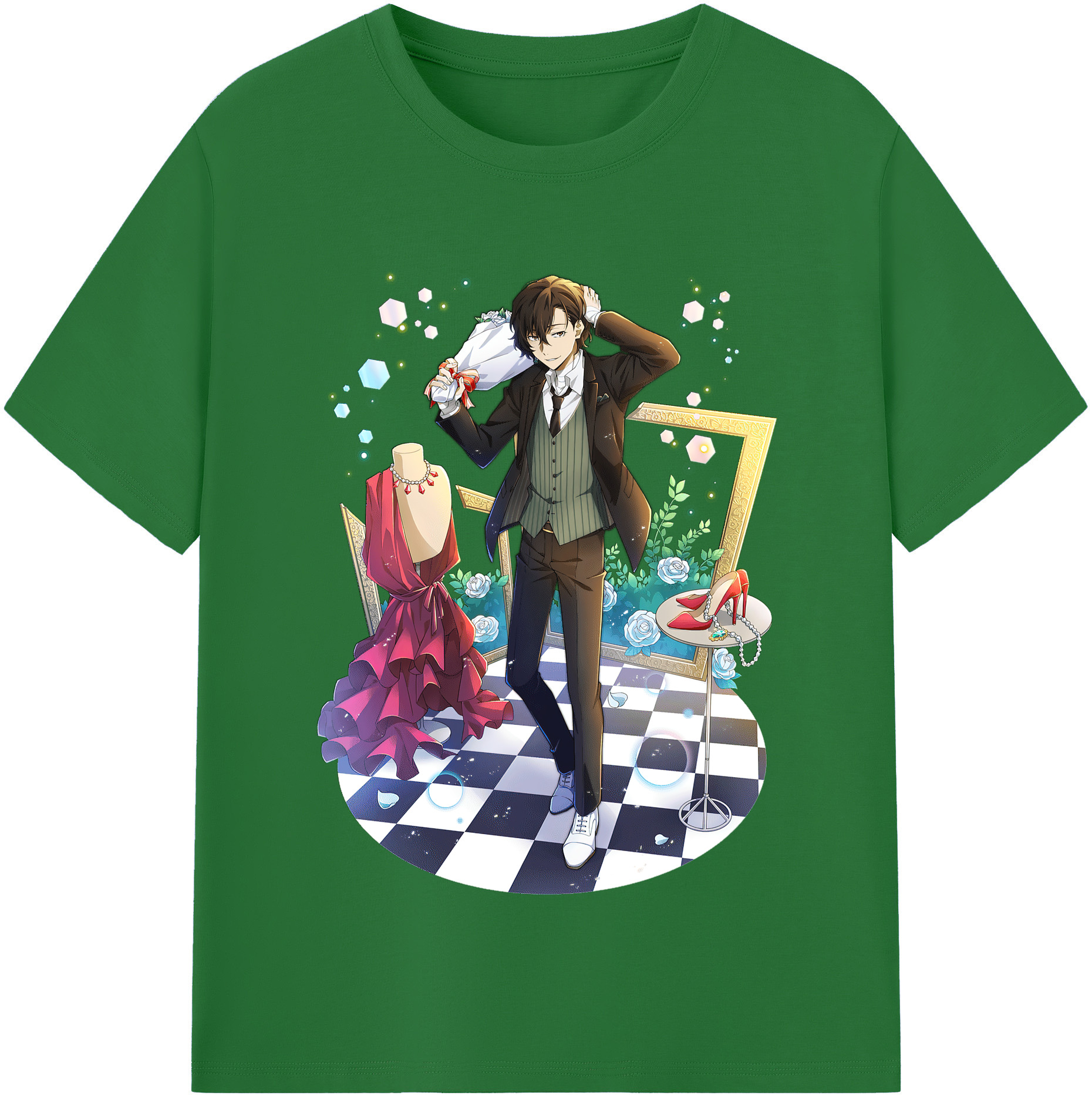 （画像用） 文豪ストレイドッグス Bungo Stray Dogs 綿100％半袖Tシャツ（フロントプリント）