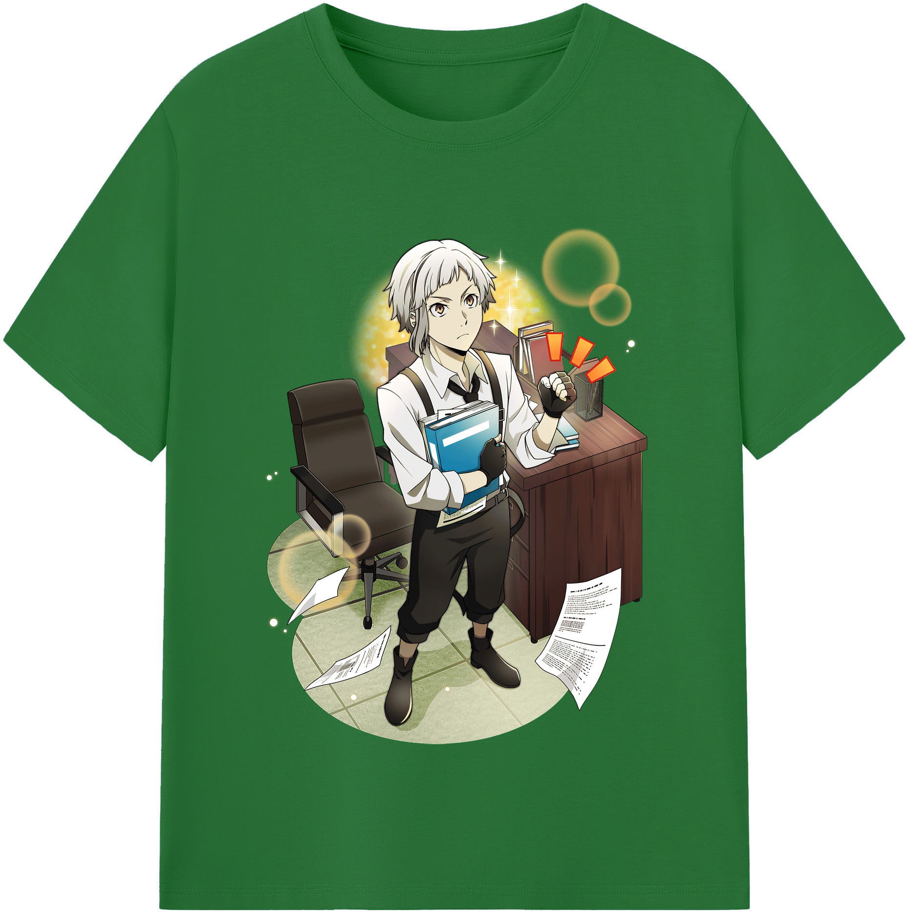 （画像用） 文豪ストレイドッグス Bungo Stray Dogs 綿100％半袖Tシャツ（フロントプリント）
