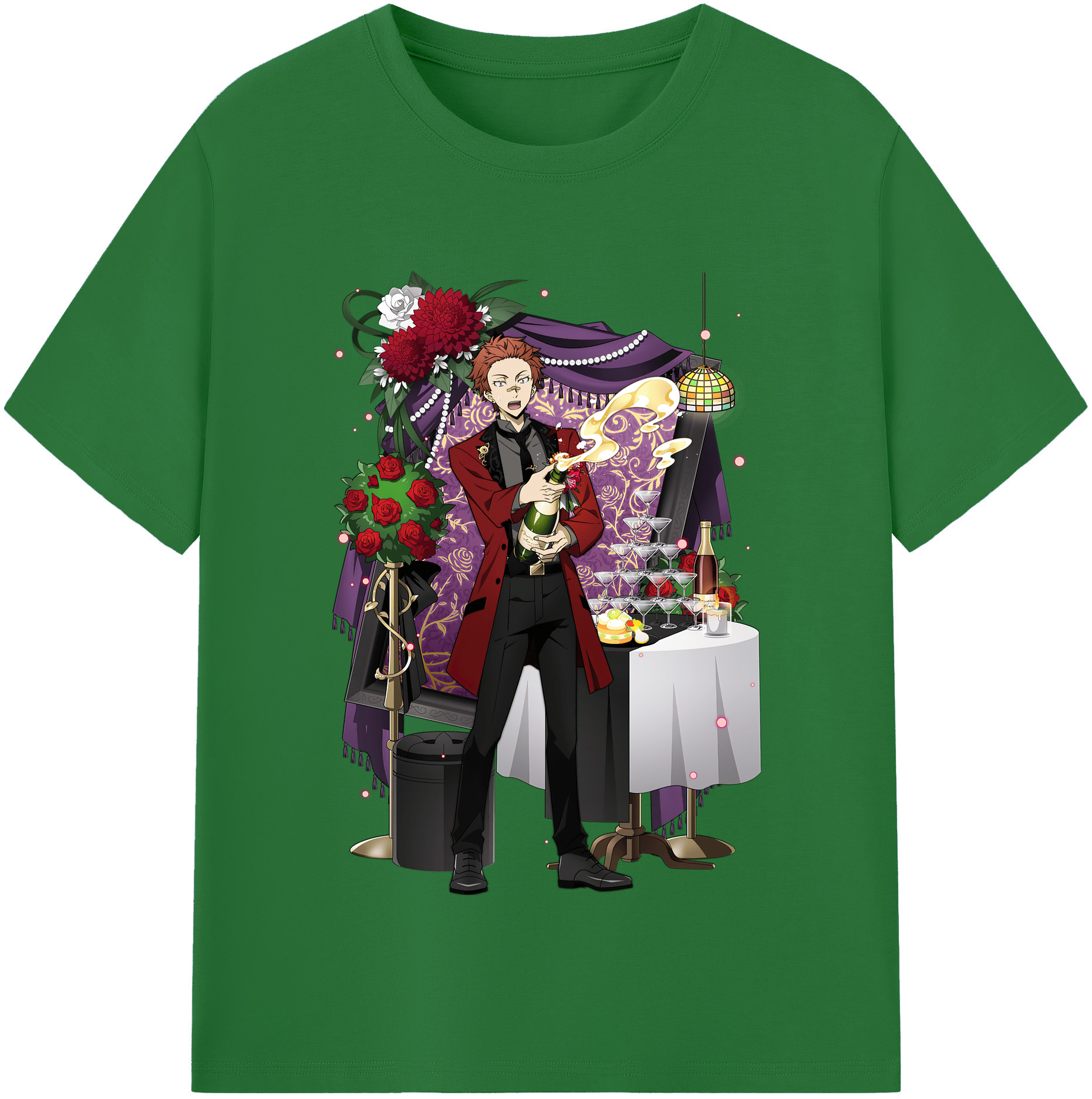 （画像用） 文豪ストレイドッグス Bungo Stray Dogs 綿100％半袖Tシャツ（フロントプリント）
