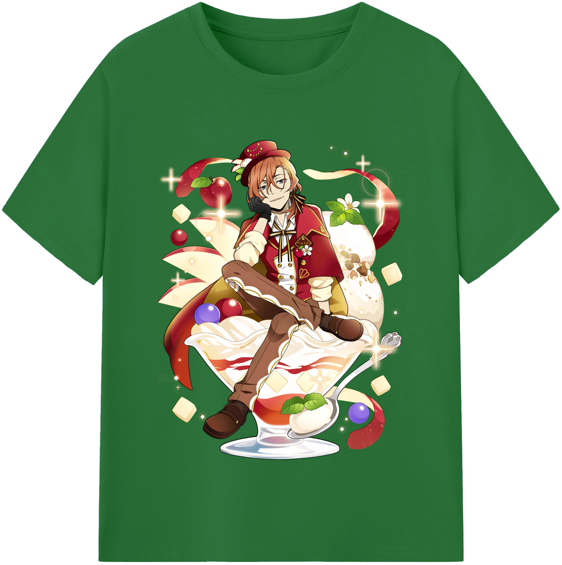 （画像用） 文豪ストレイドッグス Bungo Stray Dogs 綿100％半袖Tシャツ（フロントプリント）