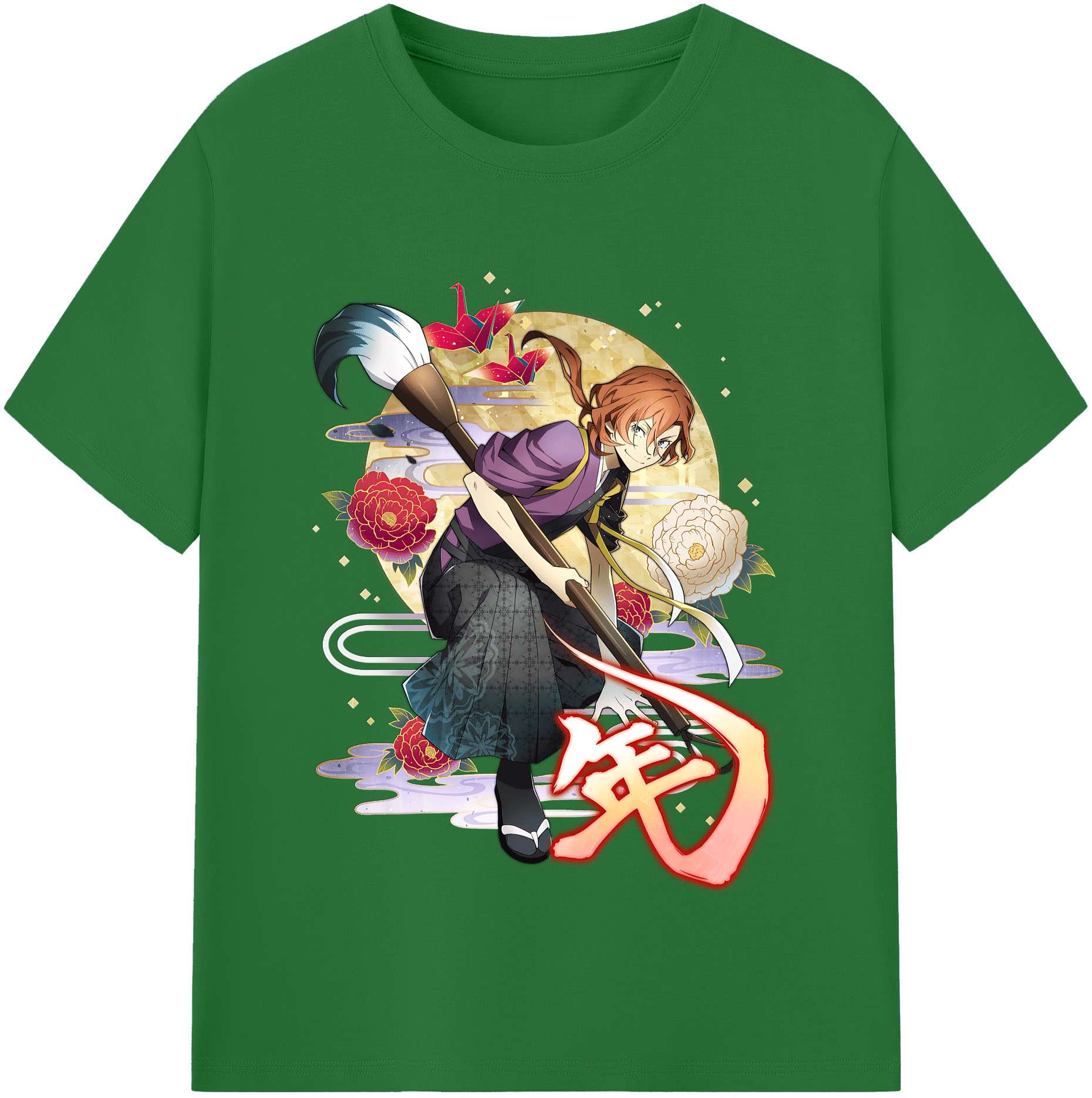 （画像用） 文豪ストレイドッグス Bungo Stray Dogs 綿100％半袖Tシャツ（フロントプリント）
