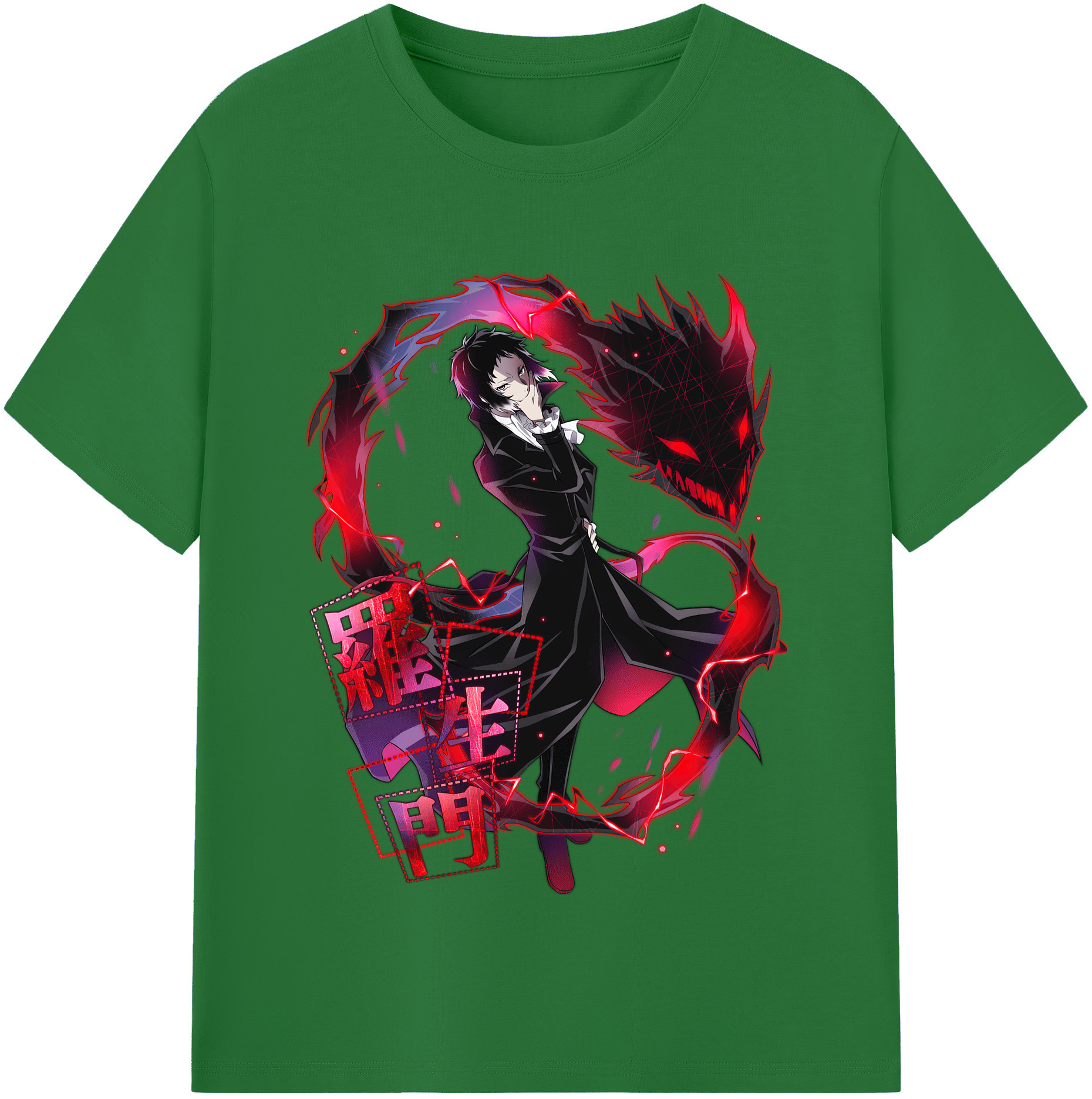 （画像用） 文豪ストレイドッグス Bungo Stray Dogs 綿100％半袖Tシャツ（フロントプリント）