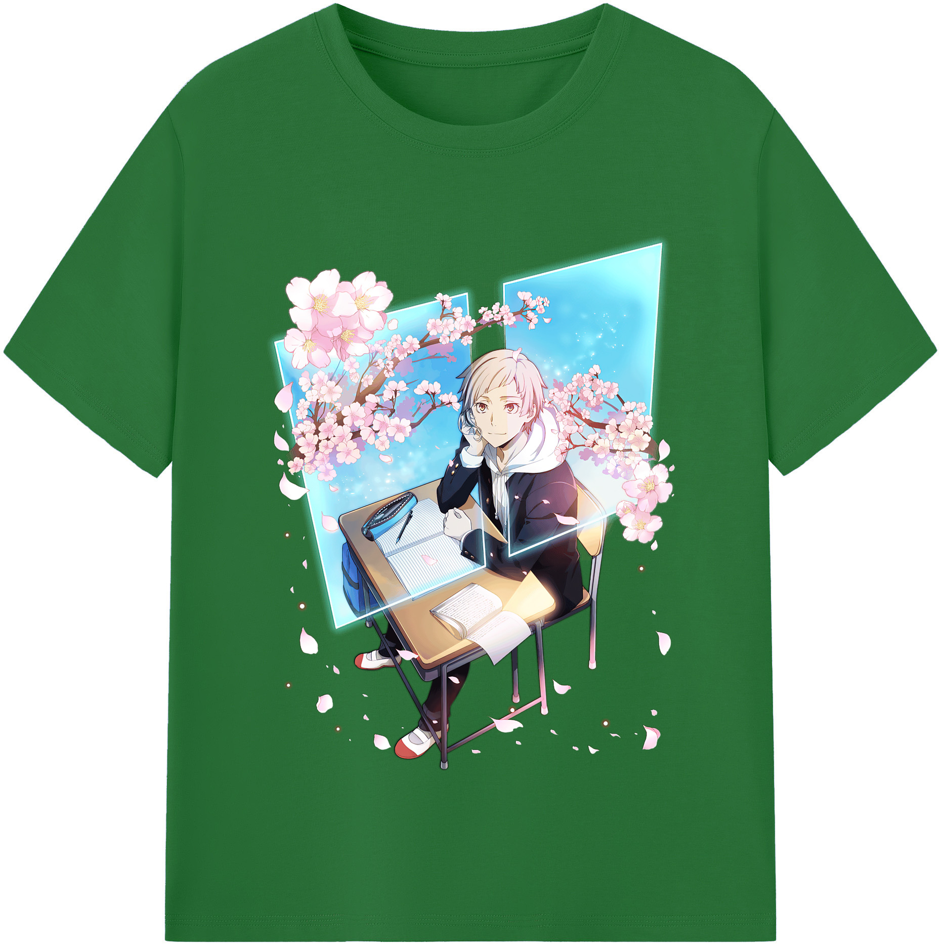 （画像用） 文豪ストレイドッグス Bungo Stray Dogs 綿100％半袖Tシャツ（フロントプリント）