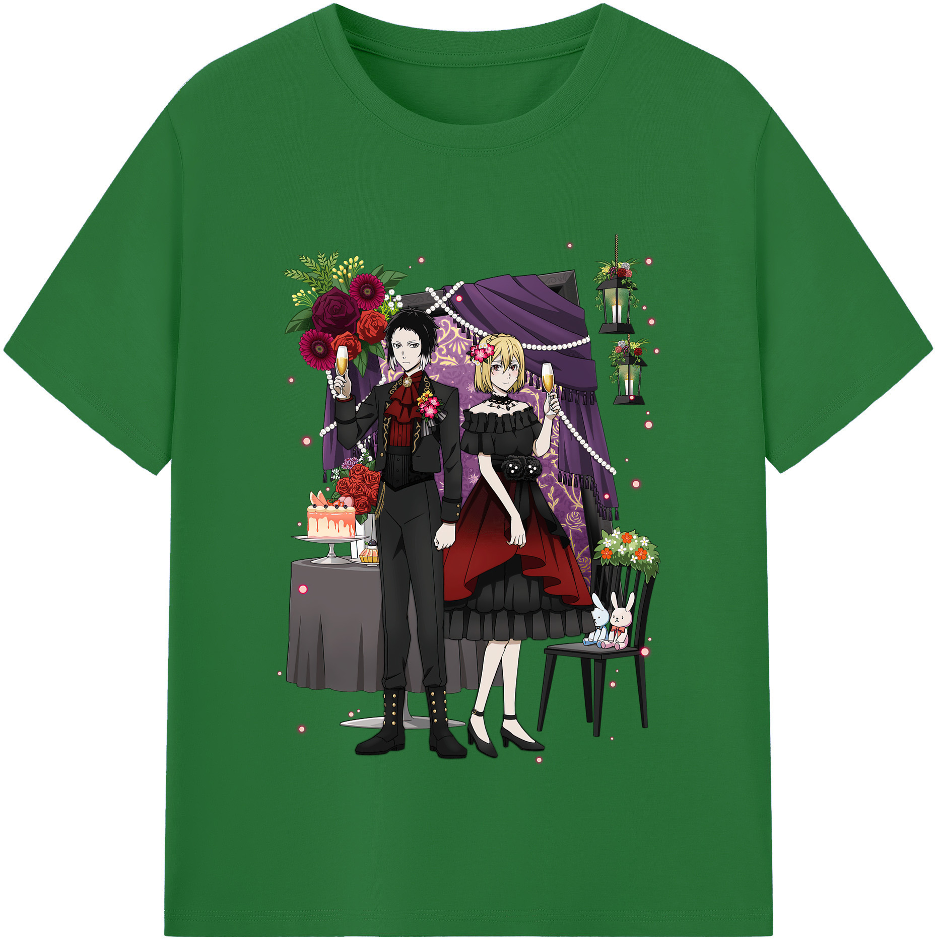 （画像用） 文豪ストレイドッグス Bungo Stray Dogs 綿100％半袖Tシャツ（フロントプリント）