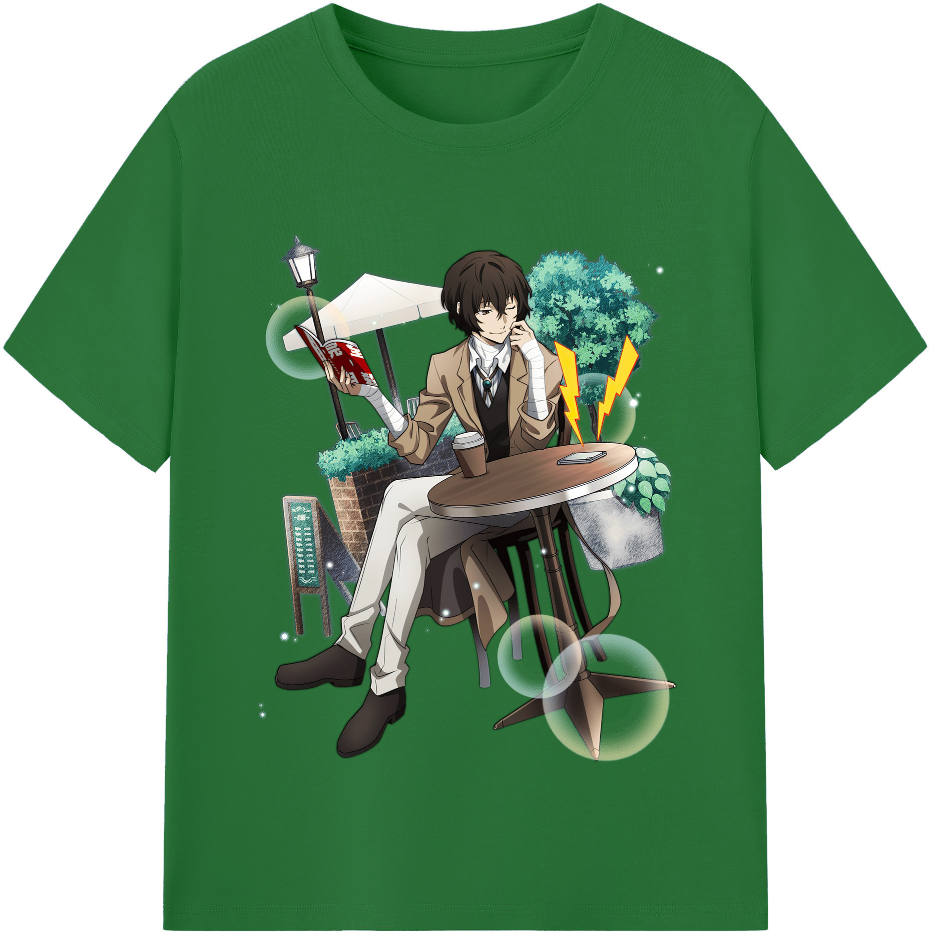 （画像用） 文豪ストレイドッグス Bungo Stray Dogs 綿100％半袖Tシャツ（フロントプリント）