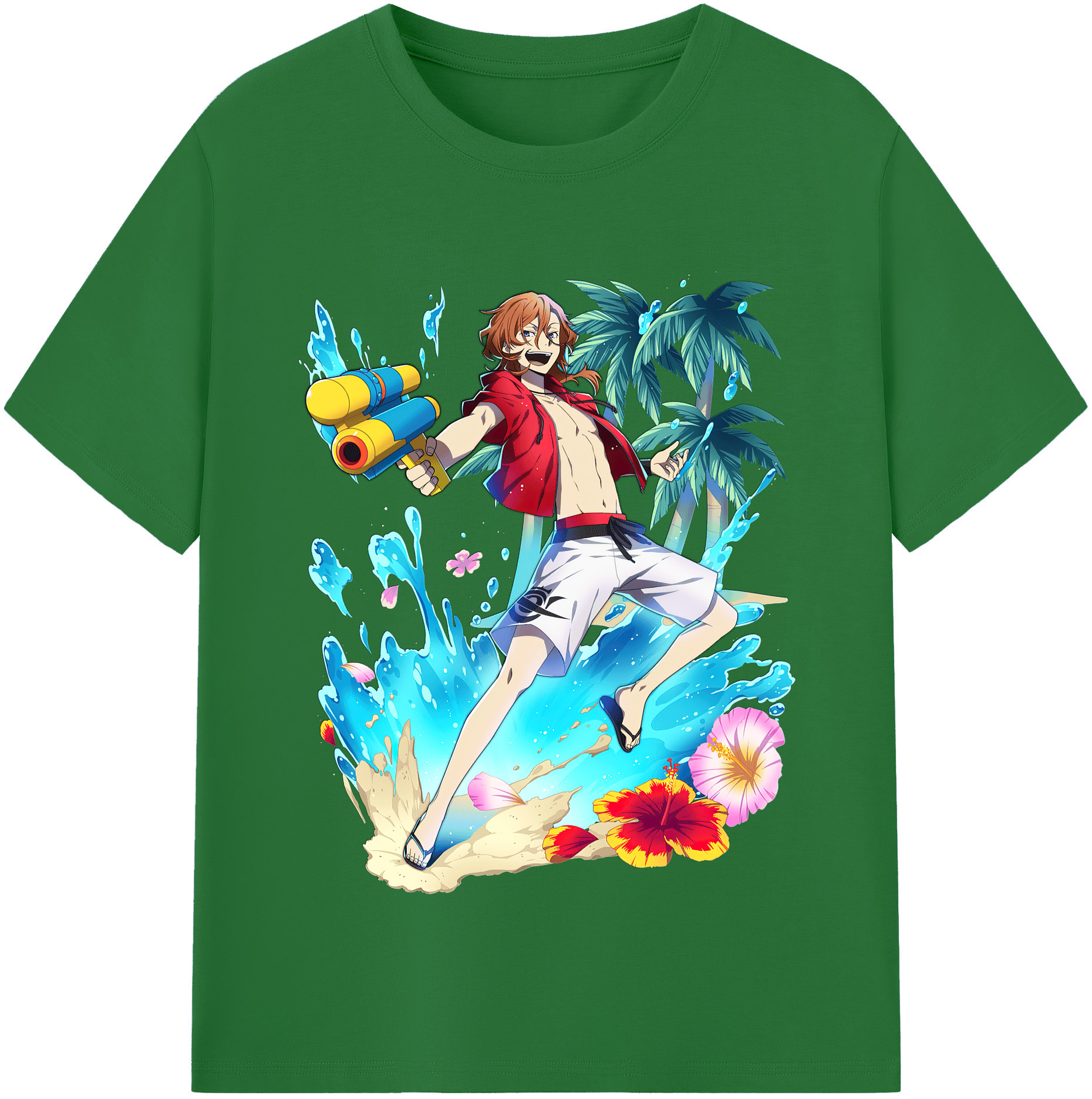 （画像用） 文豪ストレイドッグス Bungo Stray Dogs 綿100％半袖Tシャツ（フロントプリント）