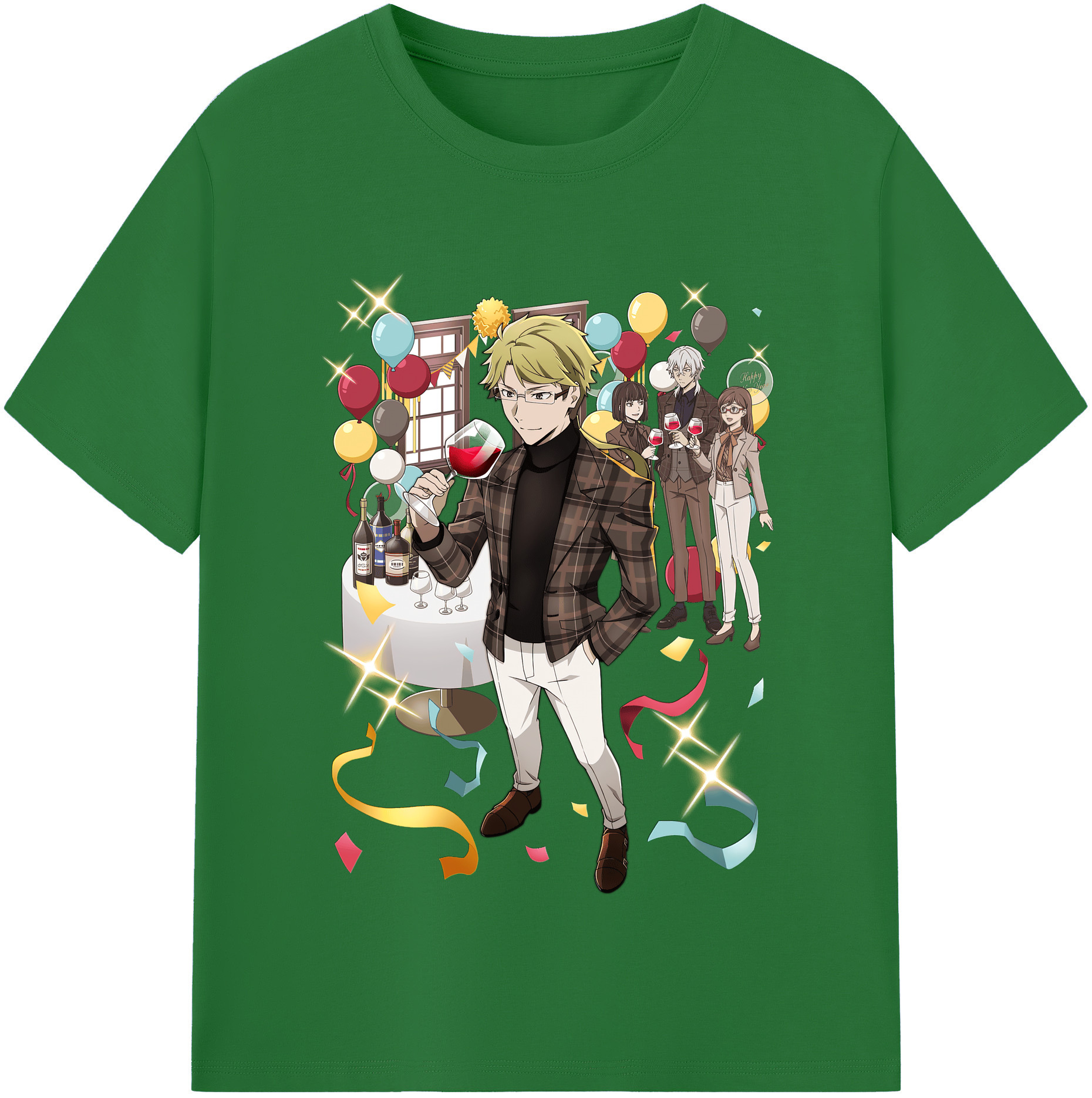 （画像用） 文豪ストレイドッグス Bungo Stray Dogs 綿100％半袖Tシャツ（フロントプリント）